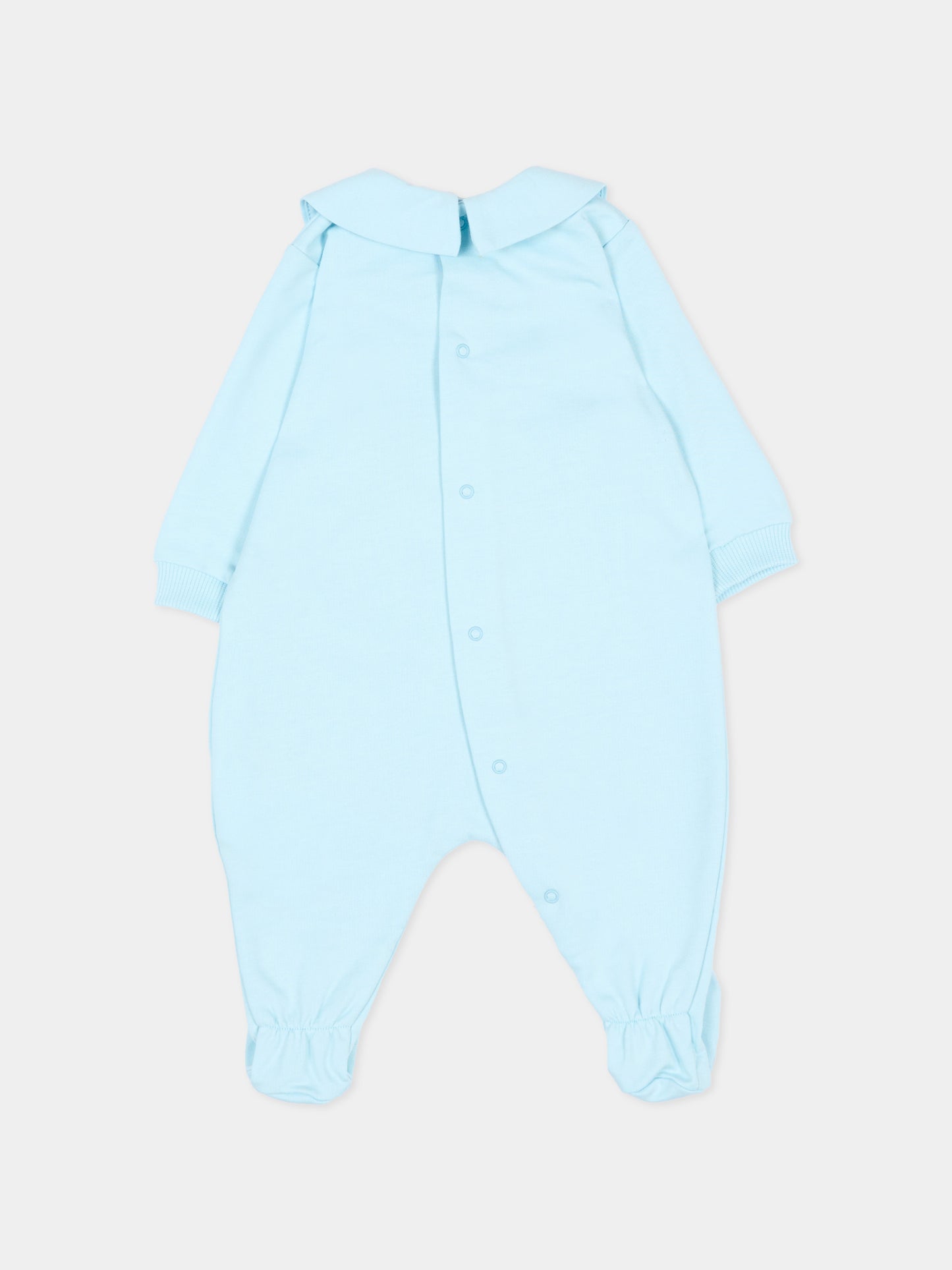 Set tutine celeste per neonato con Teddy Bear,Moschino Kids,MUY097 LCA19 40304