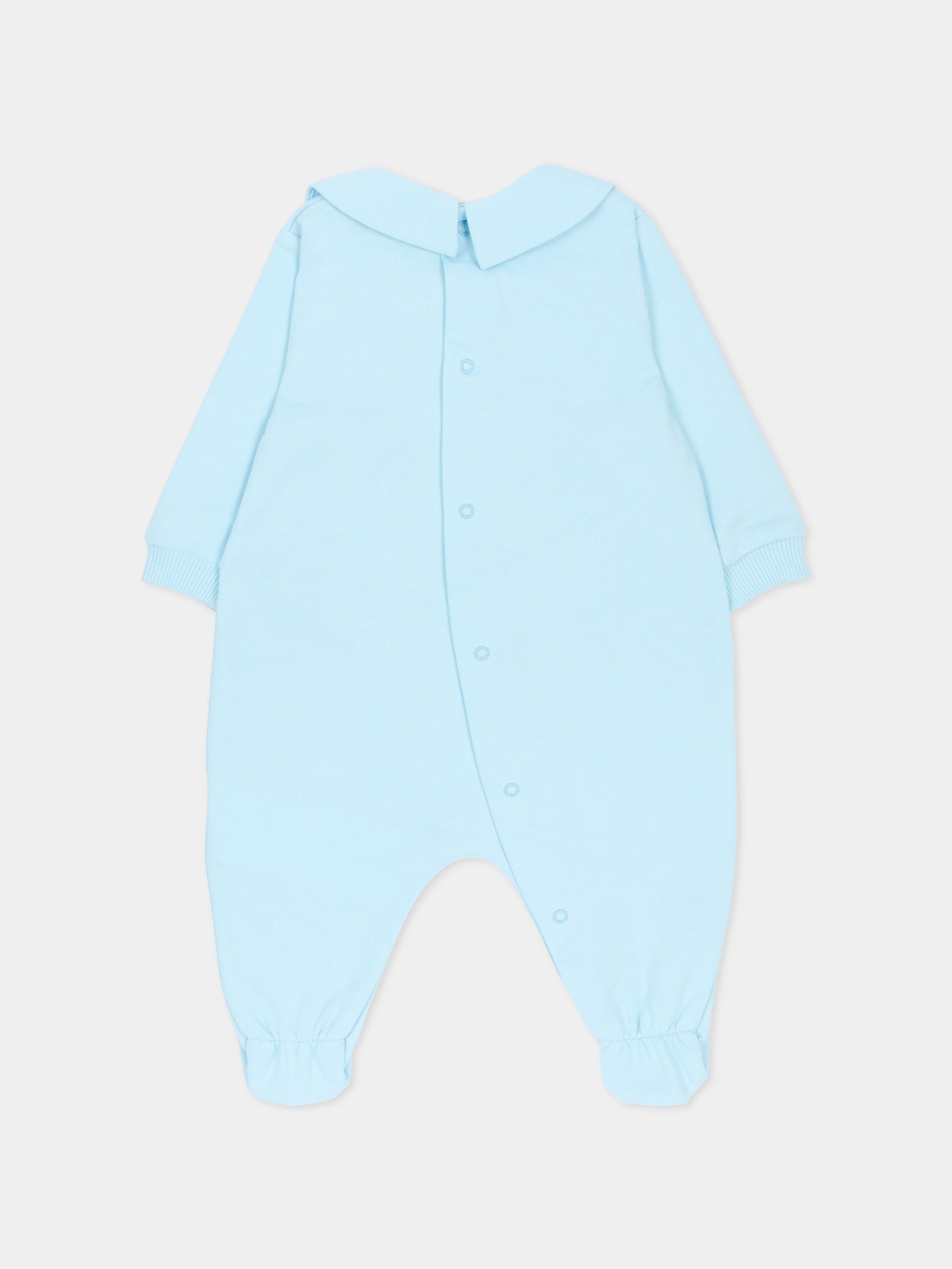 Tutina celeste per neonato con Teddy Bear,Moschino Kids,MUY098 LCA19 40304