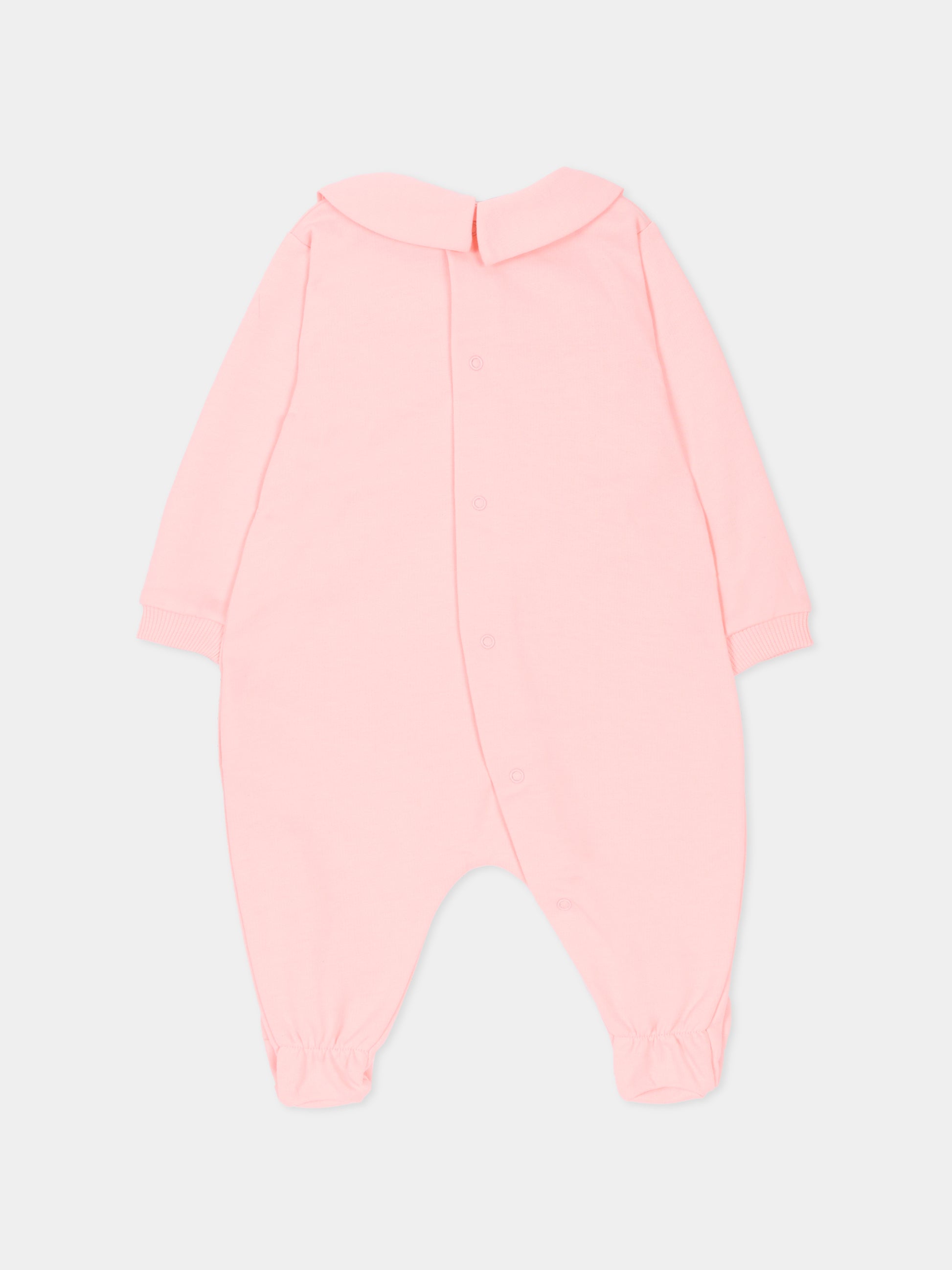 Tutina rosa per neonata con Teddy Bear,Moschino Kids,MUY098 LCA19 50209