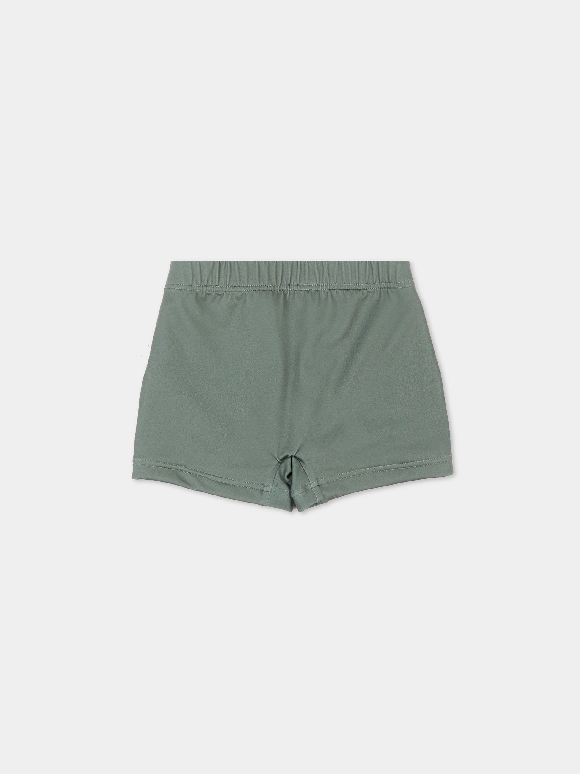 Boxer mare verde per neonato con logo,Moschino Kids,MXL006 LKA11 30037