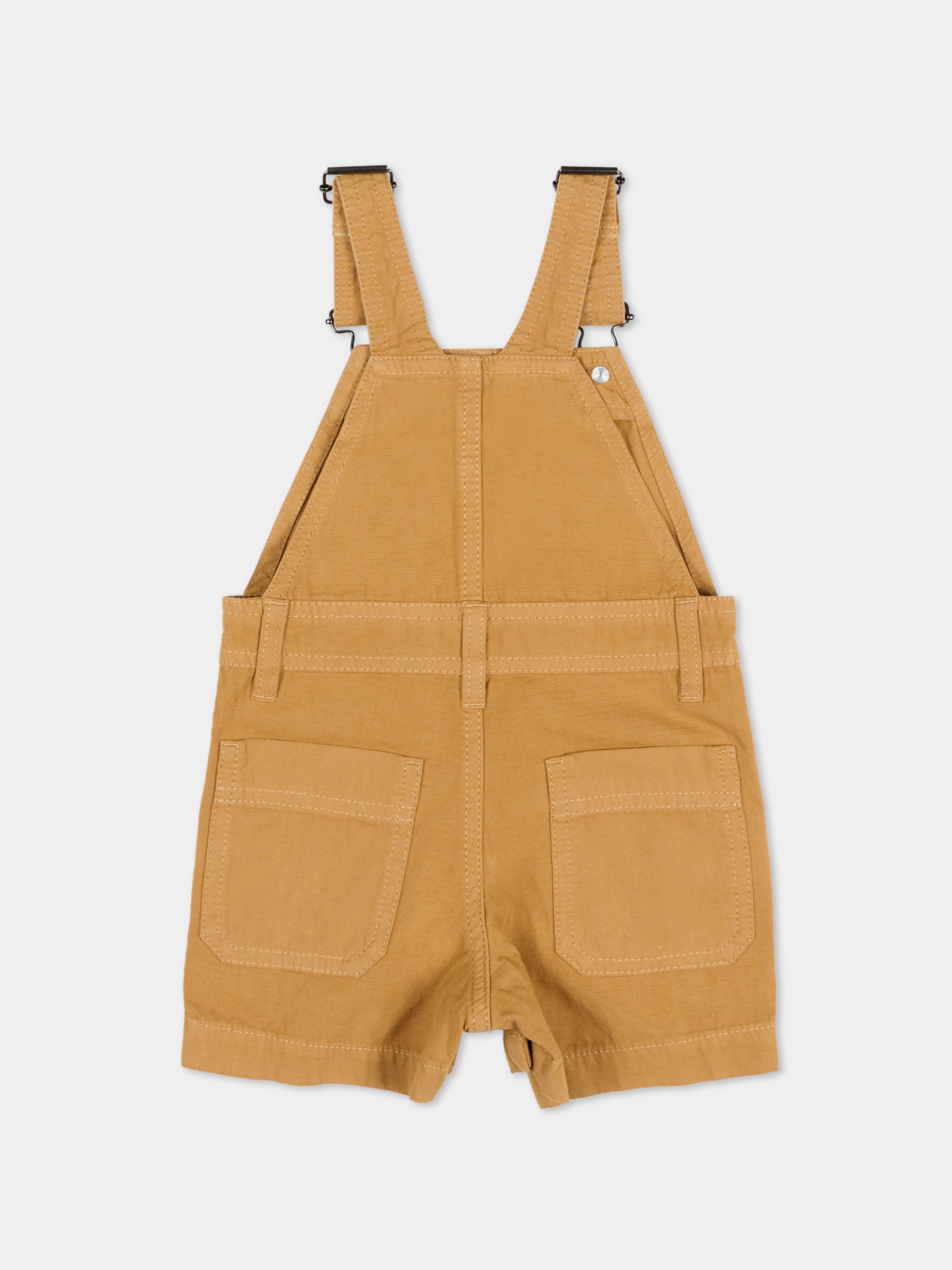 Salopette beige per neonato con logo,Timberland,T60877 230