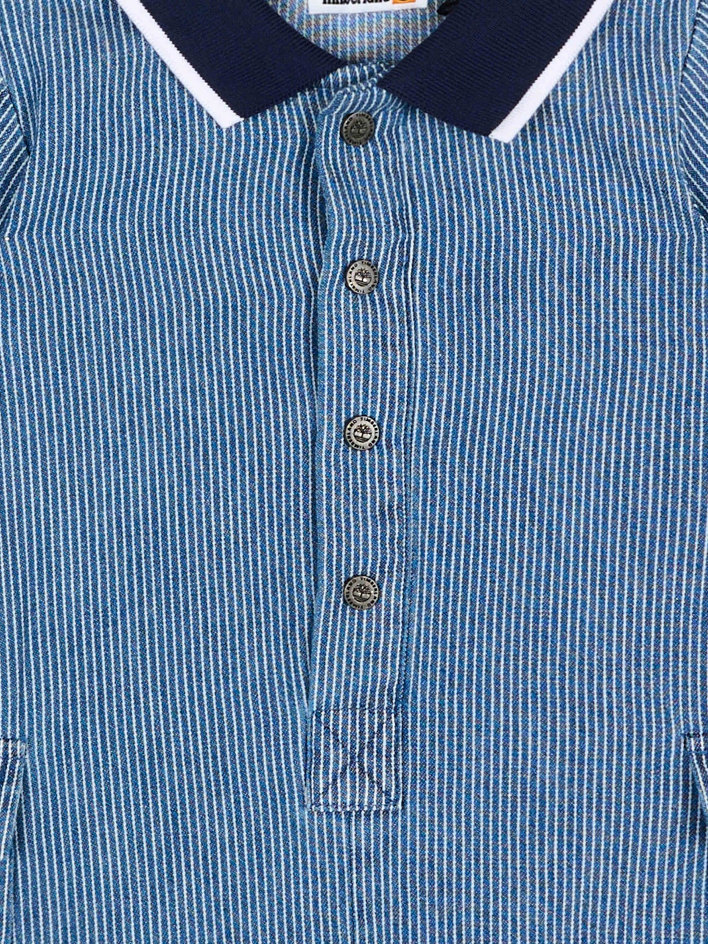 Pagliaccetto blu per neonato a righe,Timberland,T60891 V21