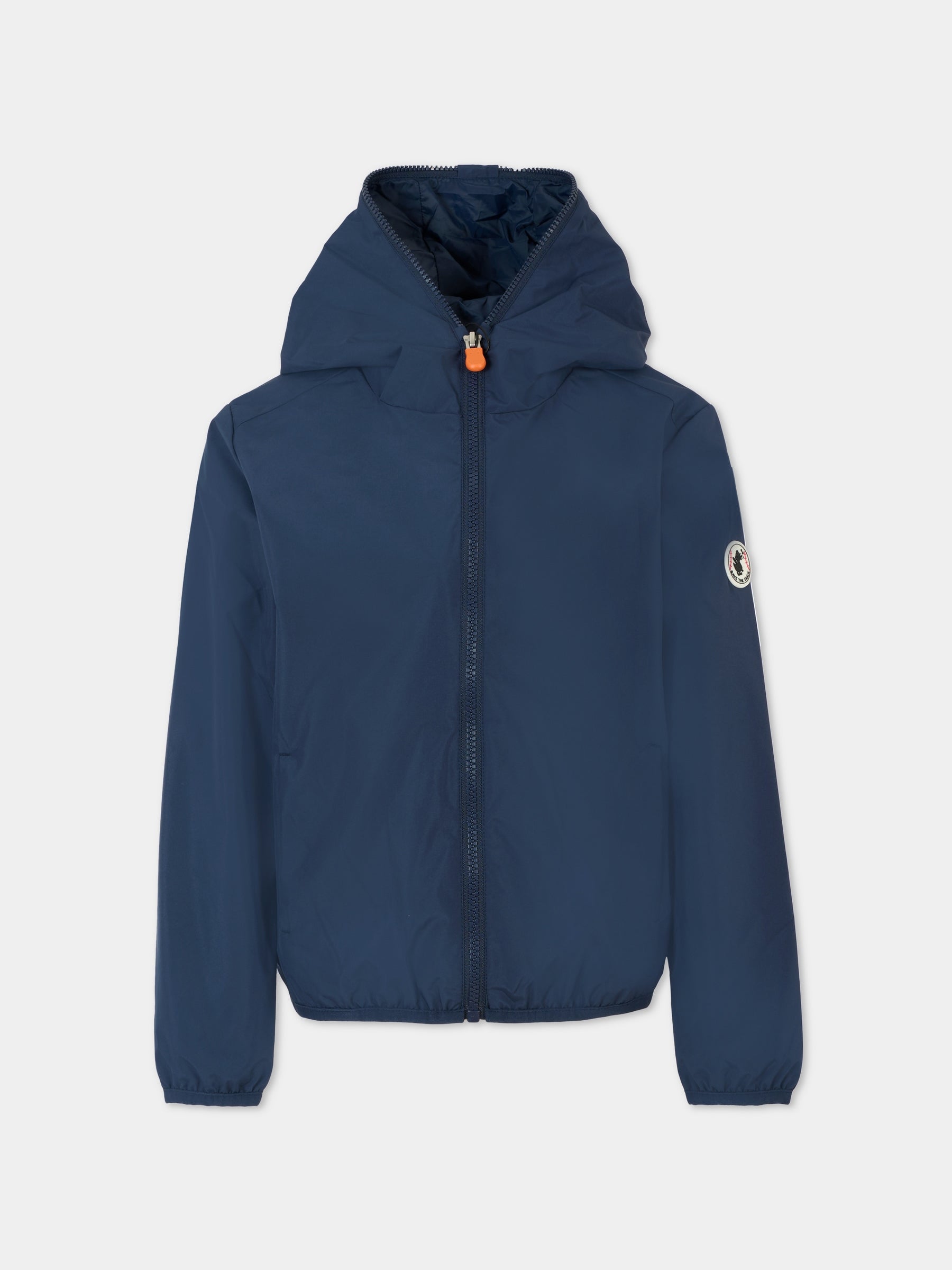 Giacca a vento blu Nolen per bambino con logo,Save The Duck Kids,J30571X WIND20 90000