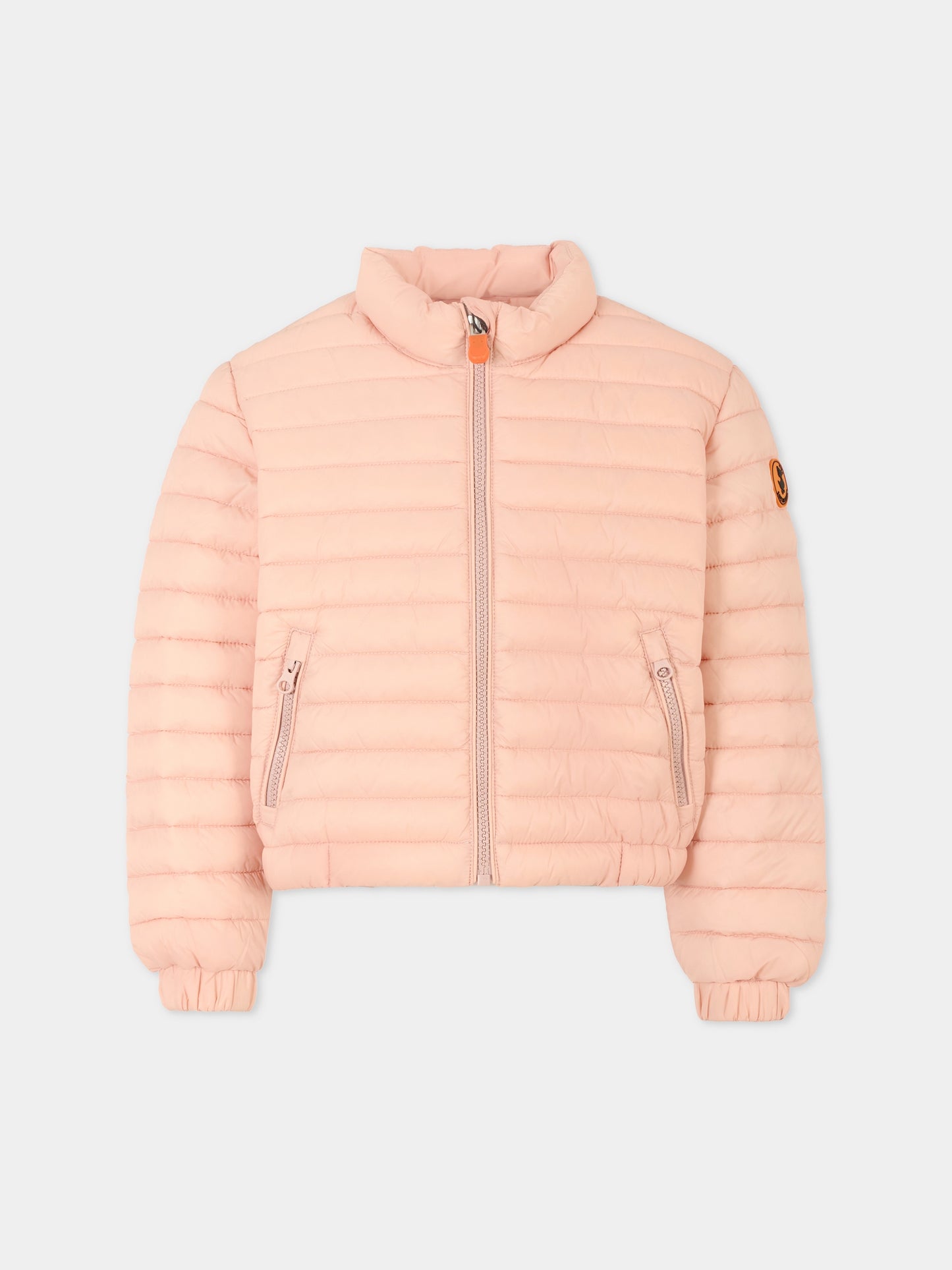 Piumino rosa Giga per bambina con logo,Save The Duck Kids,J31151G GIGA20 80007