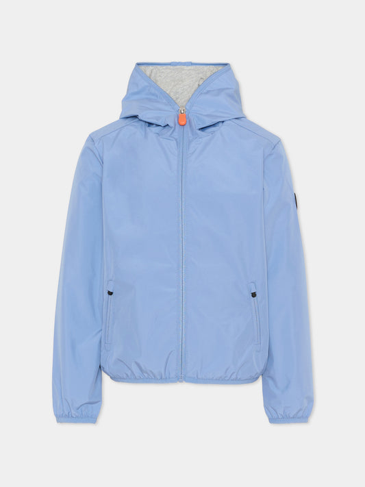Giacca a vento azzurra Jules per bambino,Save The Duck Kids,J30036X WIND22 90072