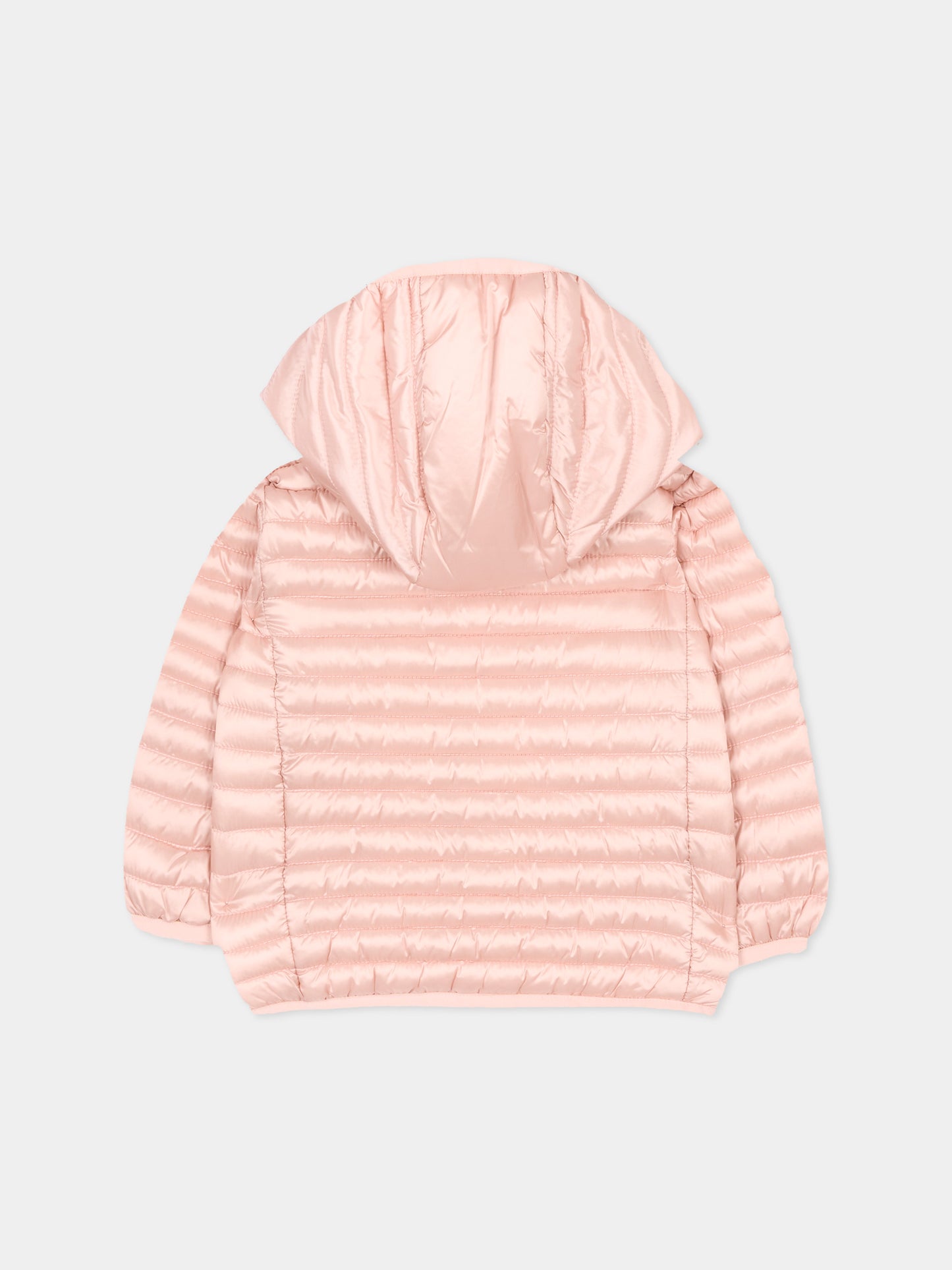 Piumino rosa Lucy per neonata con logo,Save The Duck Kids,I30005G IRIS22 80043