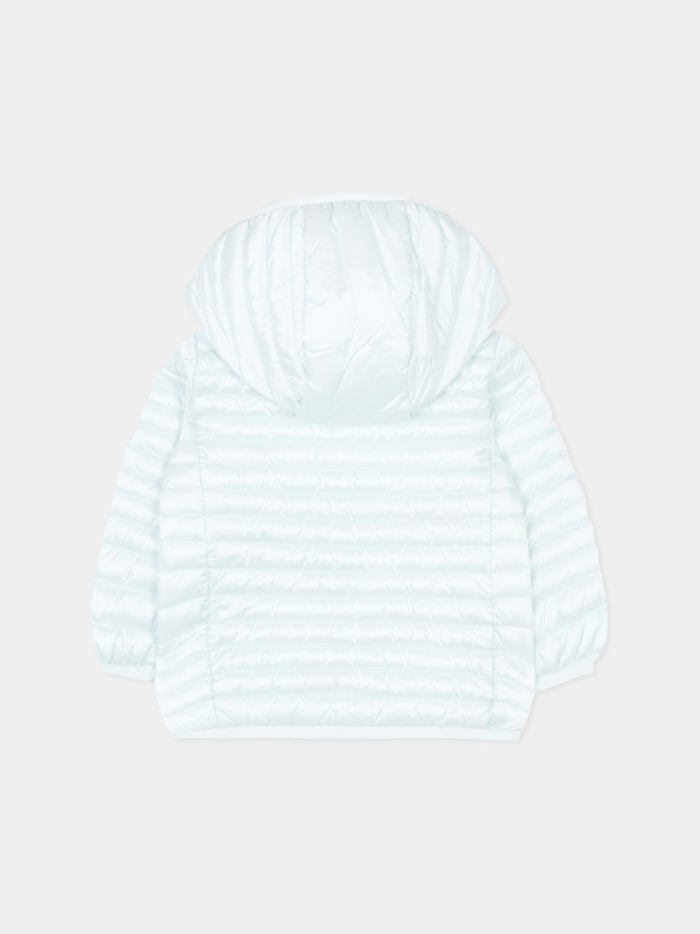 Piumino celeste Lucy per neonato con logo,Save The Duck Kids,I30005G IRIS22 90073