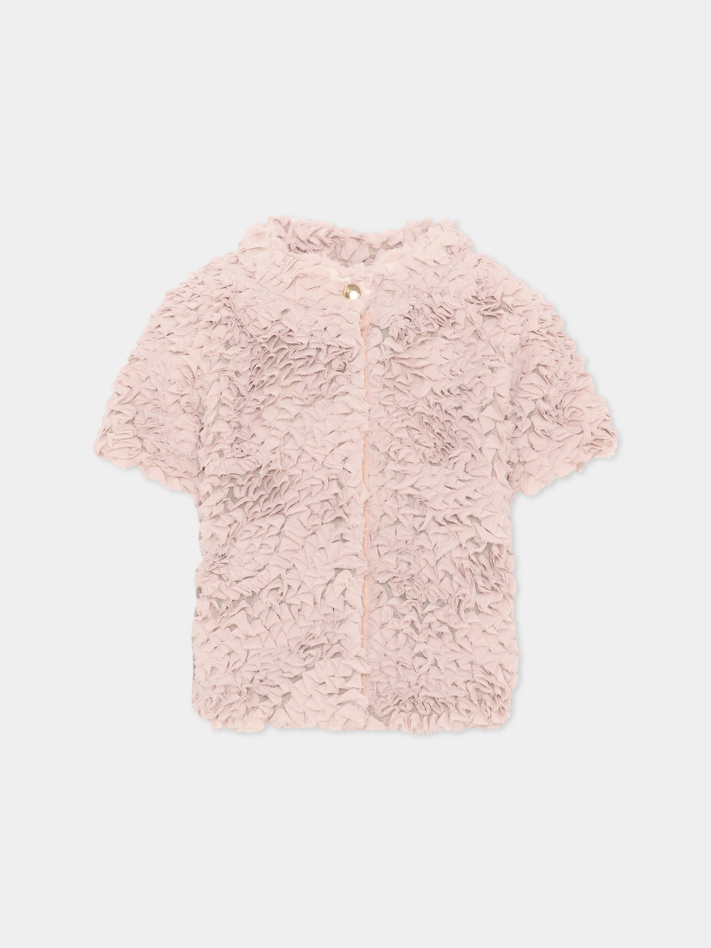 Giacca beige per bambina con logo,Herno Kids,GI000096G 12783 4035