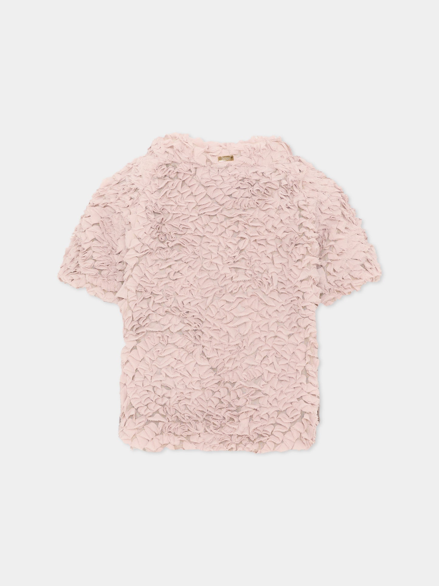 Giacca beige per bambina con logo,Herno Kids,GI000096G 12783 4035