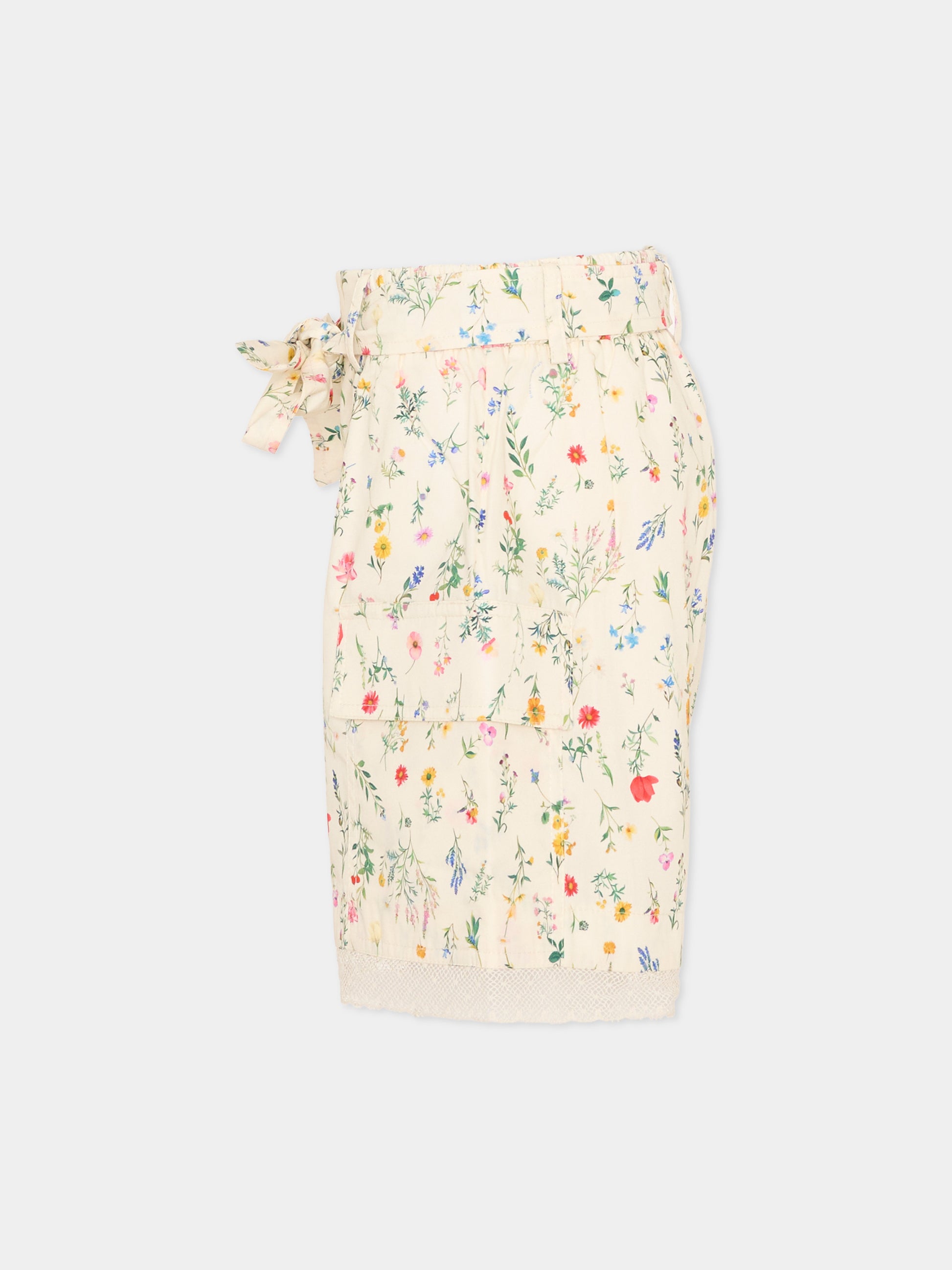 Shorts multicolor floreali per bambina,Philosophy,I1G410 - 7680 - 0084