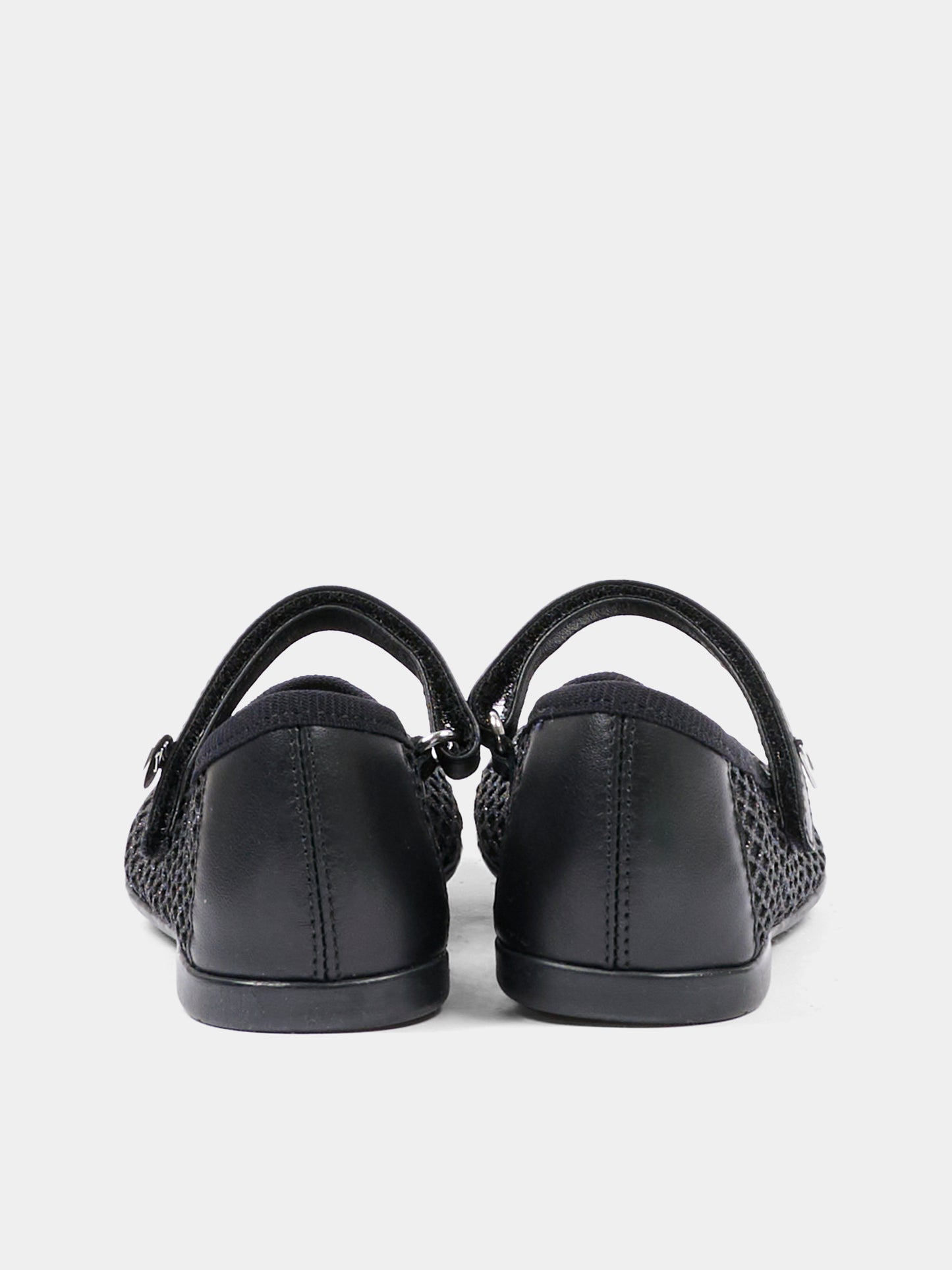 Ballerine nere per bambina con cuore,Monnalisa,87G002 - 7704 - 0050