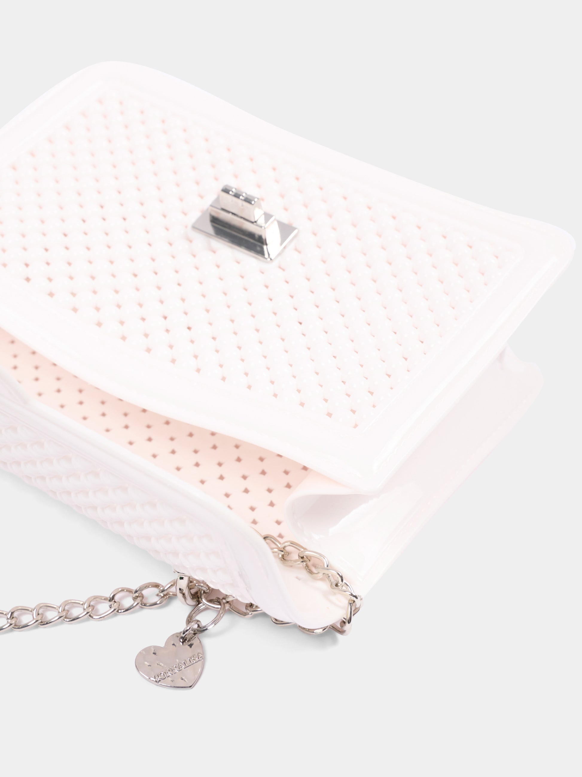 Borsa elegante bianca per bambina,Monnalisa,17G000 - 7061 - 0099
