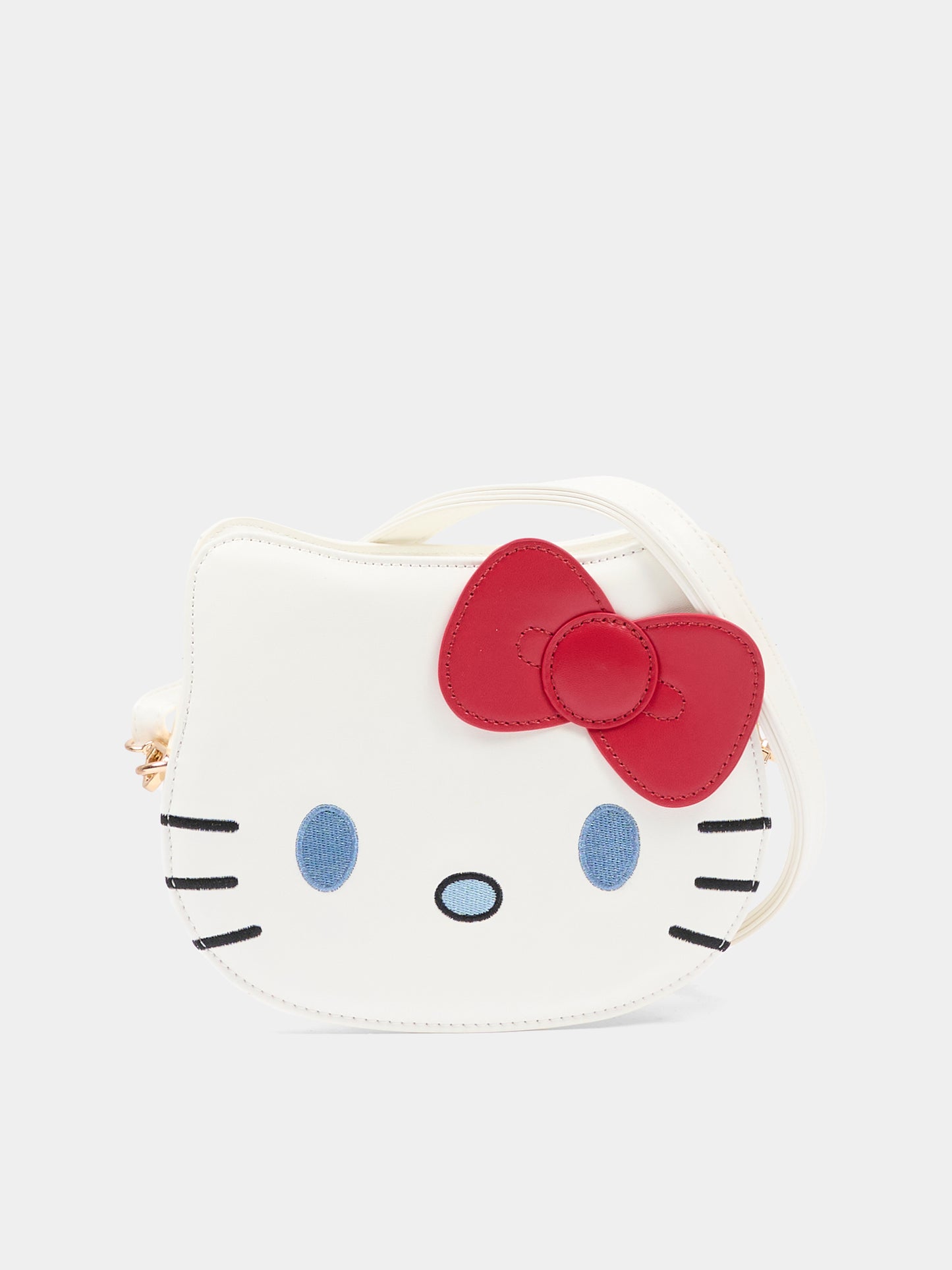 Borsa bianca per bambina con Hello Kitty,Monnalisa,19G017 - 7775 - 0099