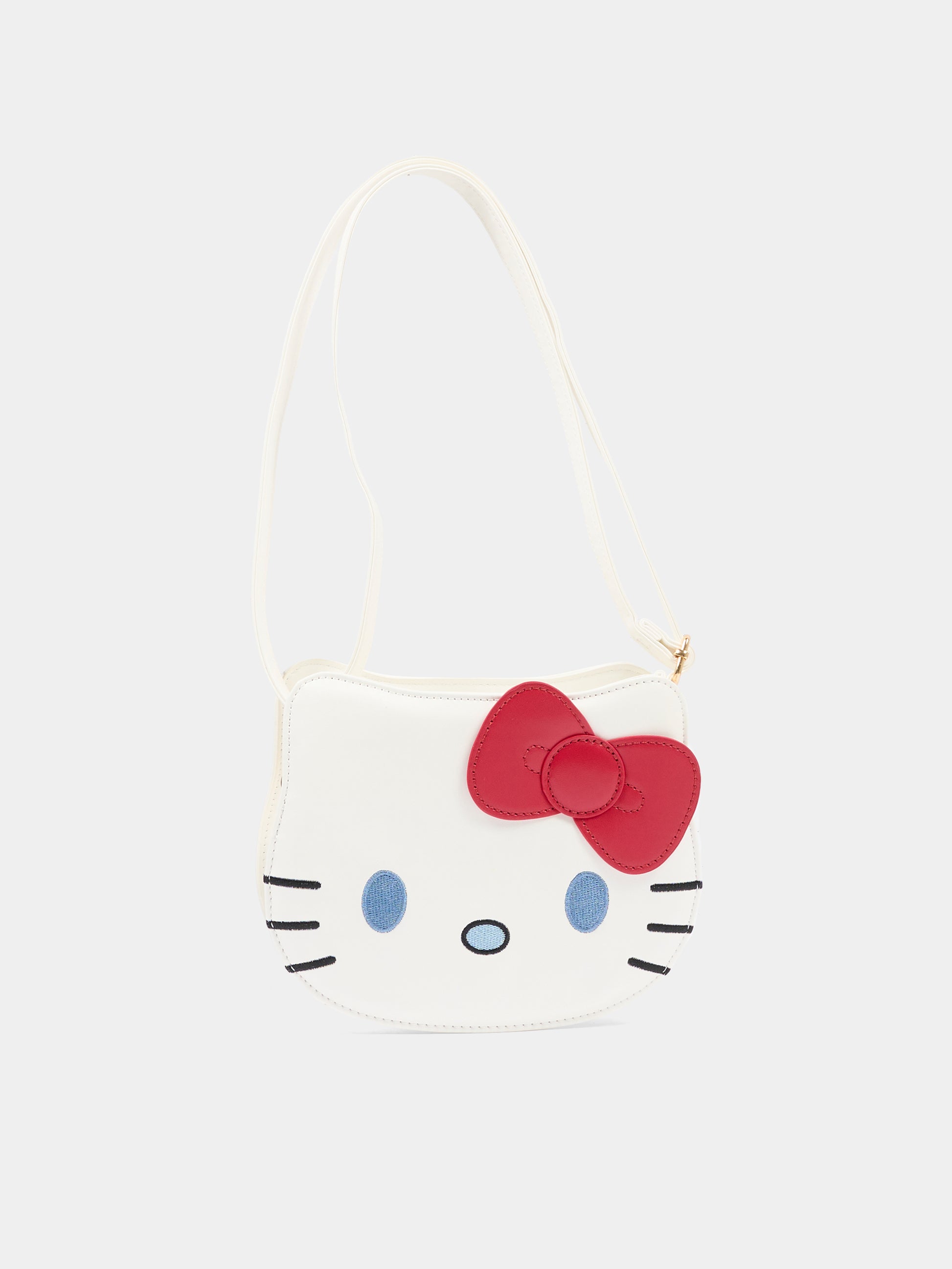 Borsa bianca per bambina con Hello Kitty,Monnalisa,19G017 - 7775 - 0099