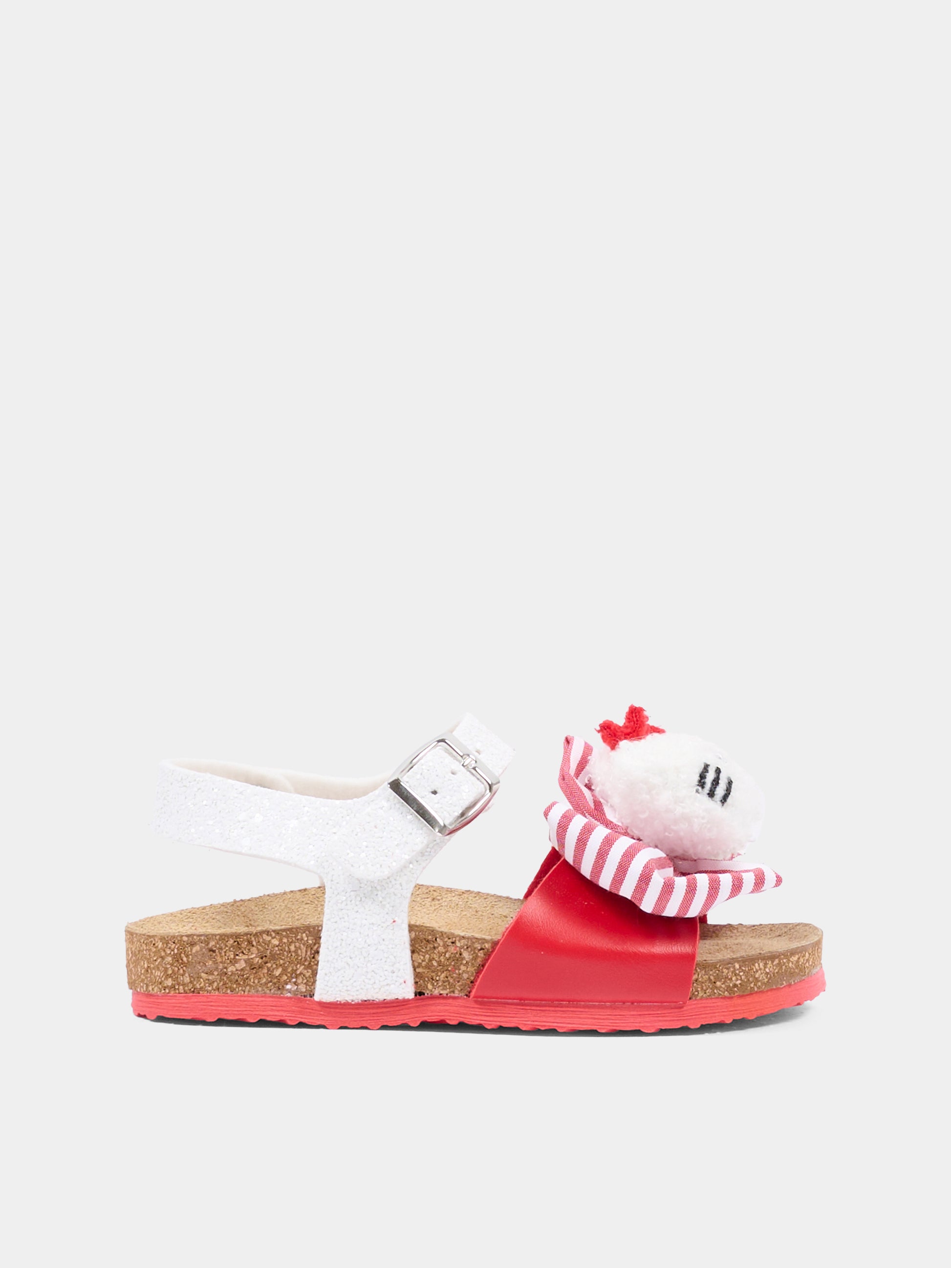 Sandali bianchi per bambina con Hello Kitty,Monnalisa,8CG015 - 7702 - 9944