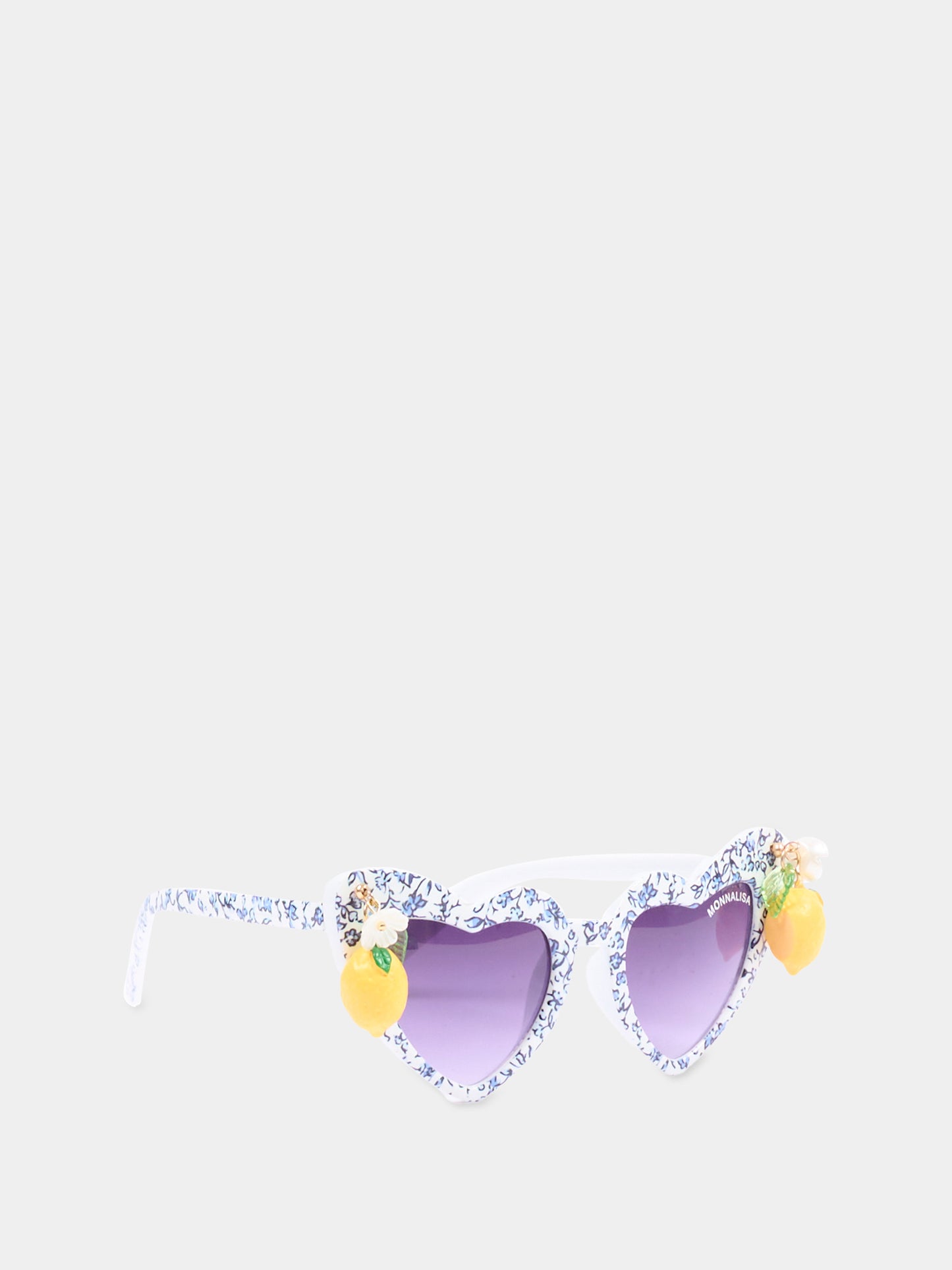Occhiali da sole multicolor per bambina con limoni,Monnalisa,19G022 - 7072 - 1456