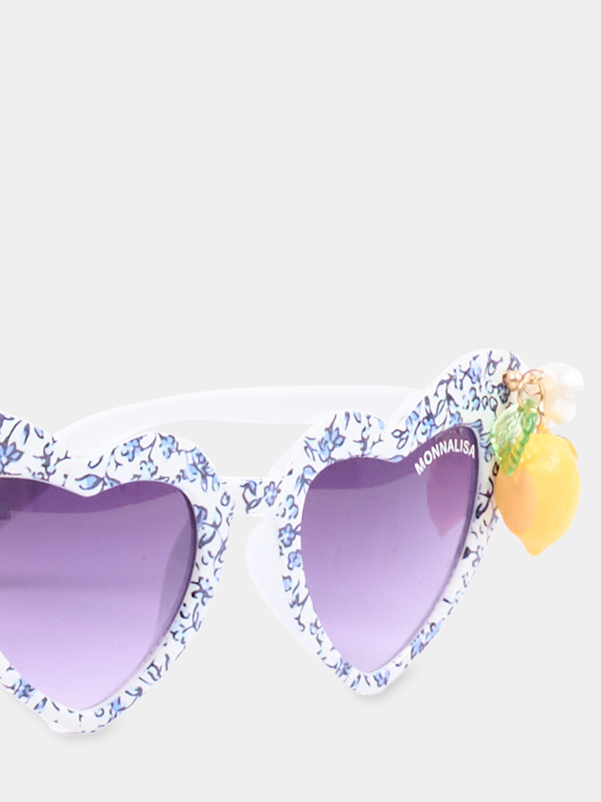 Occhiali da sole multicolor per bambina con limoni,Monnalisa,19G022 - 7072 - 1456
