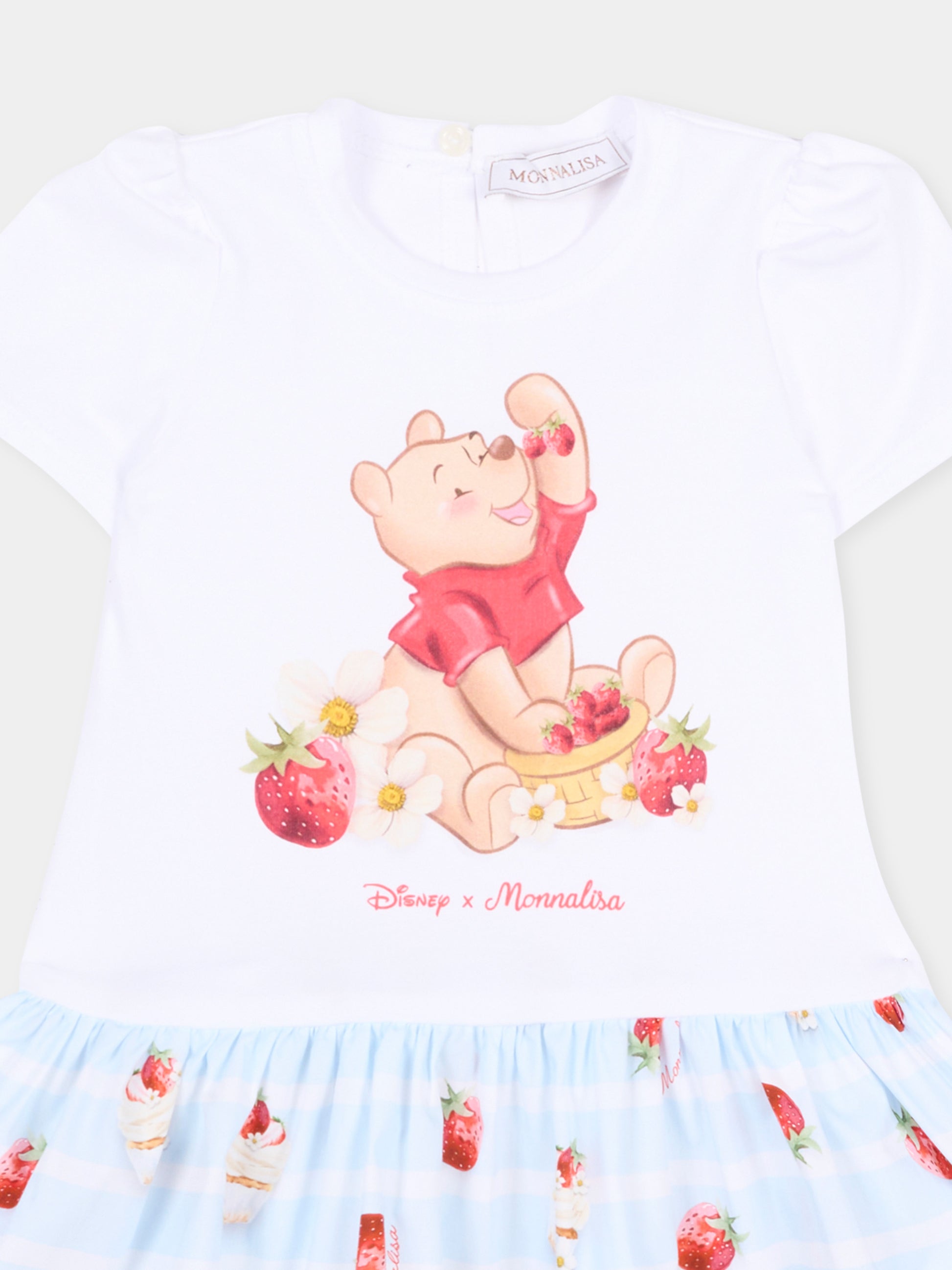 Vestito multicolor per neonata con Winnie the Pooh,Monnalisa,31G916 - 7201 - 9952