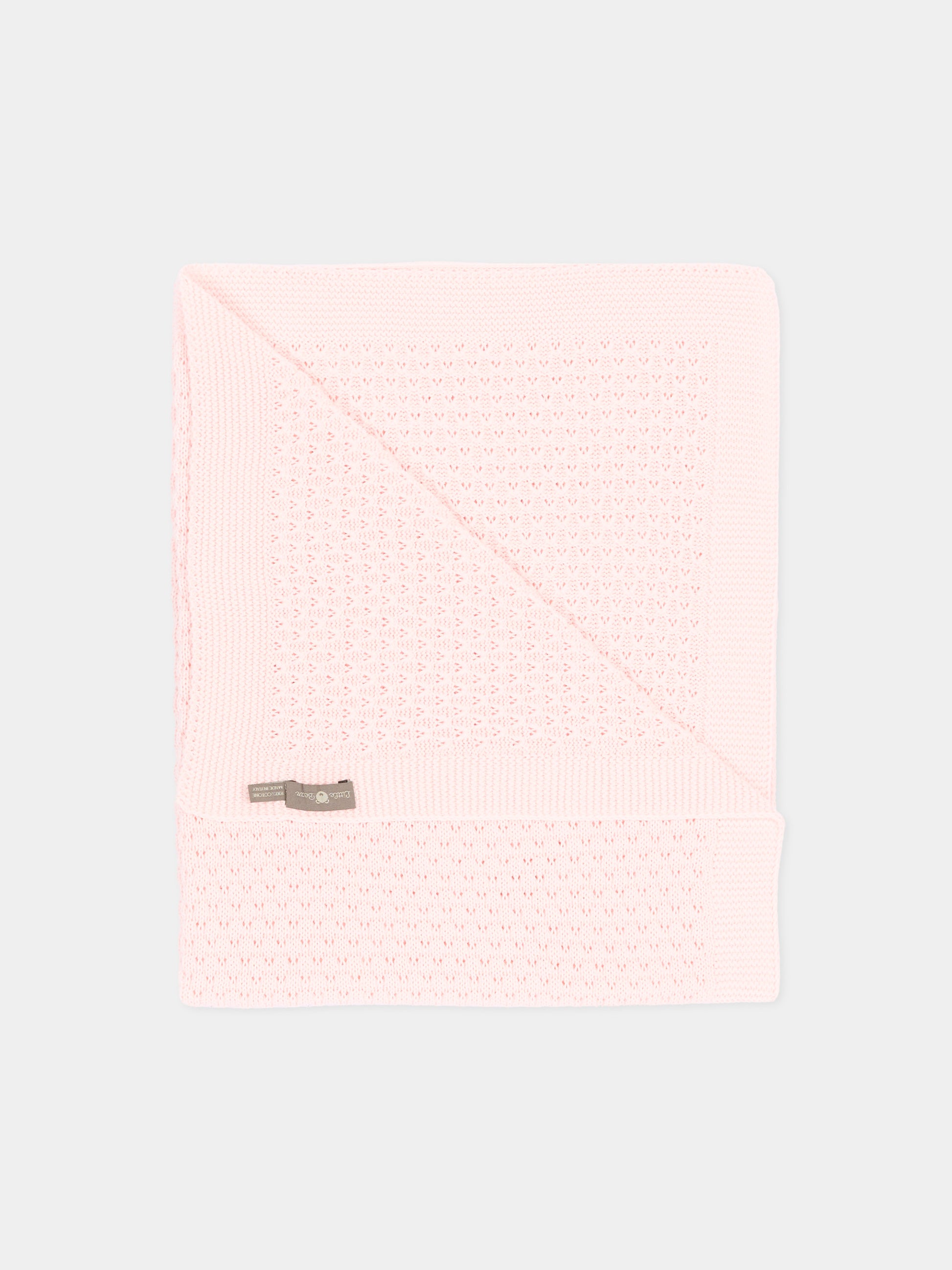 Copertina rosa per neonata traforata,Little Bear,3113 CIPRIA