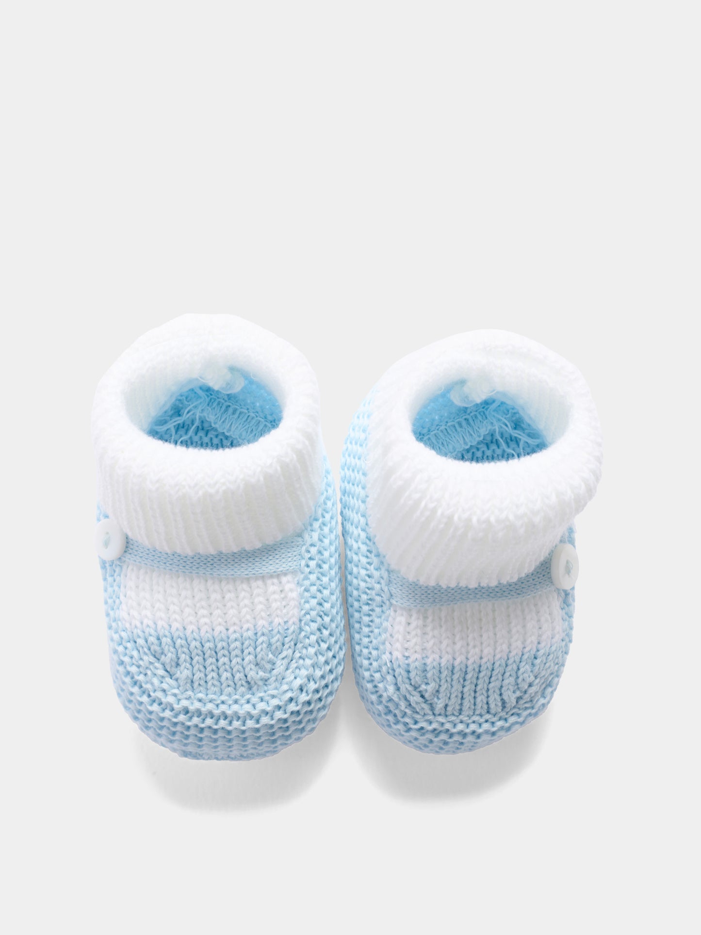 Babbucce bianco per neonato,Little Bear,3140 BCO/CIELO