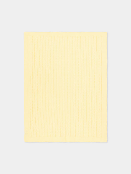 Coperta gialla a trecce per neonati,Little Bear,3107 GIALLO