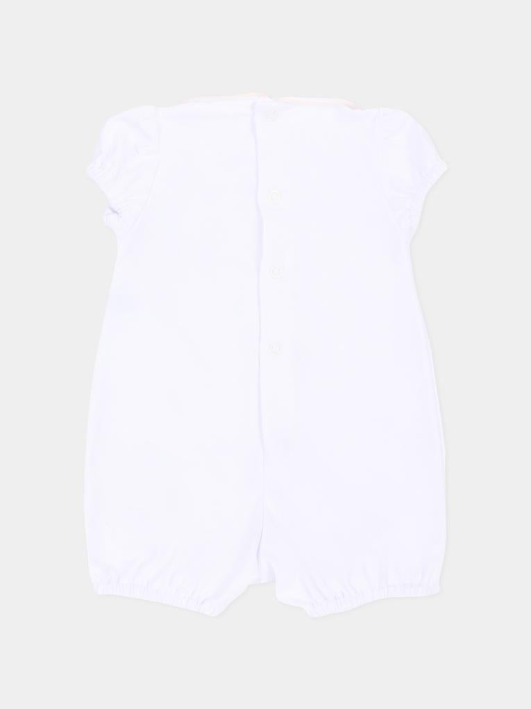 Bodysuit blanc pour Bébé Fille avec des cœurs