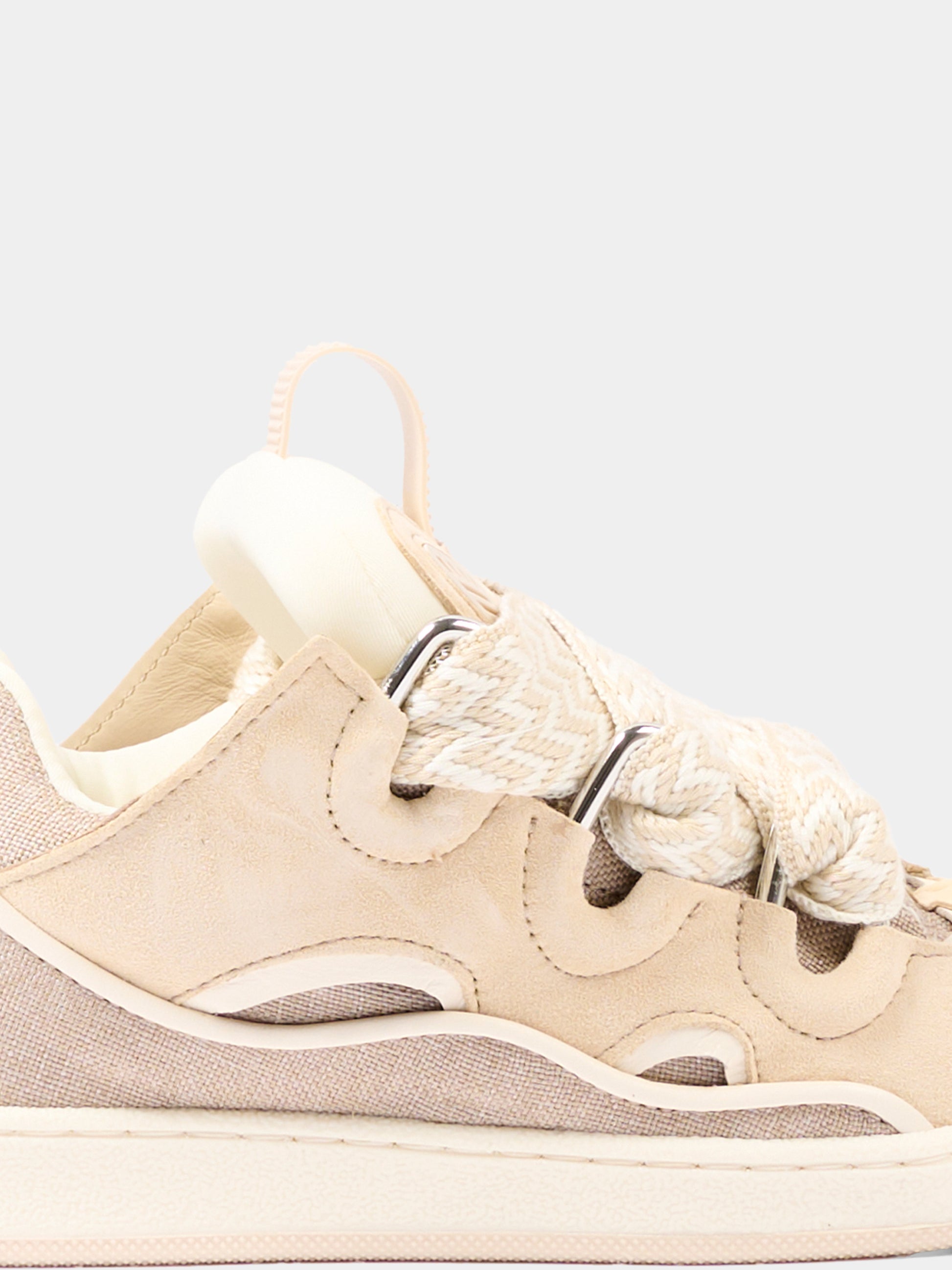 Sneakers beige per bambini con cinturino,Lanvin Petite,N30329 P82