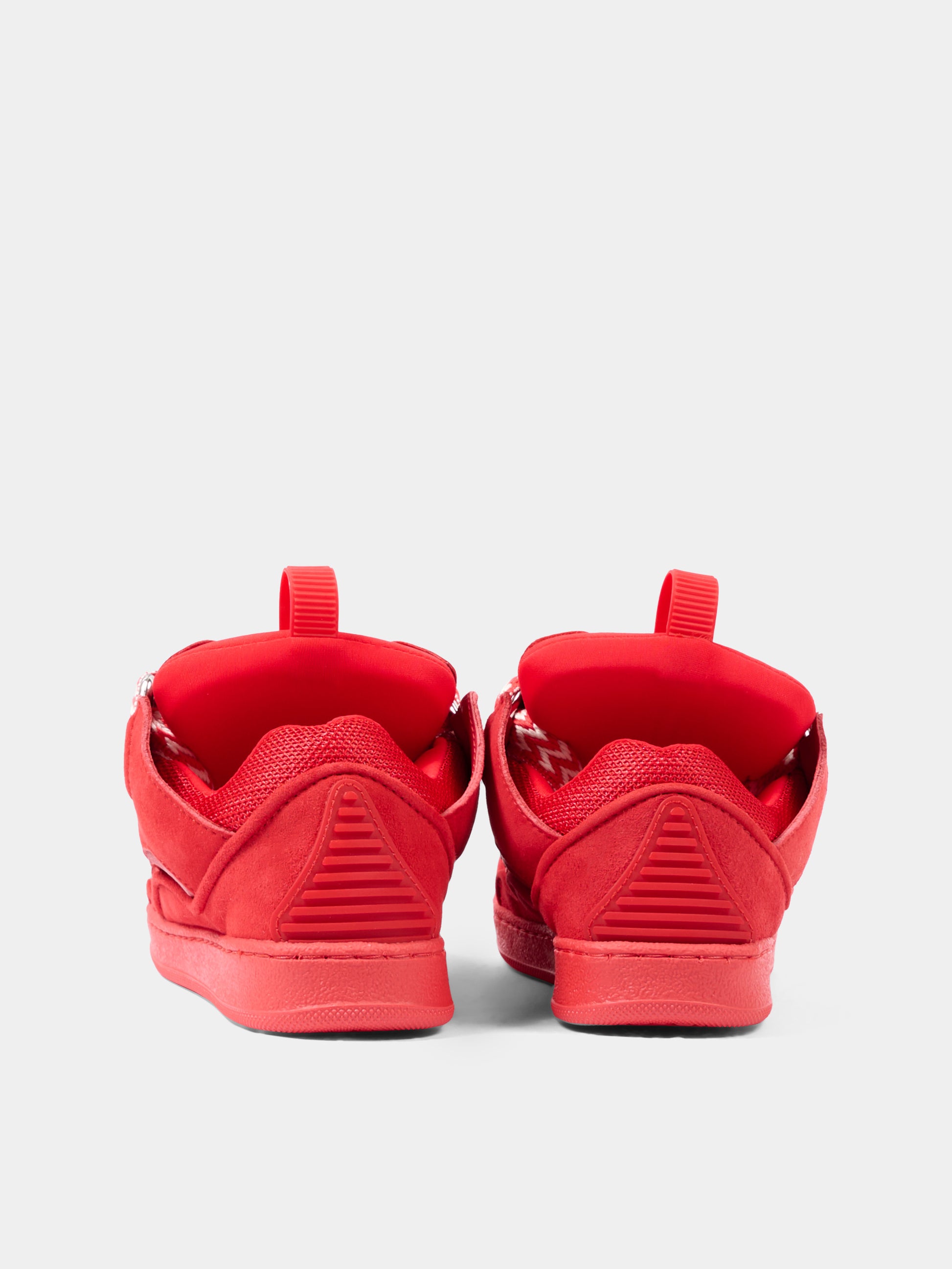 Sneakers rosse per bambini con doppi lacci,Lanvin Petite,N30358 998