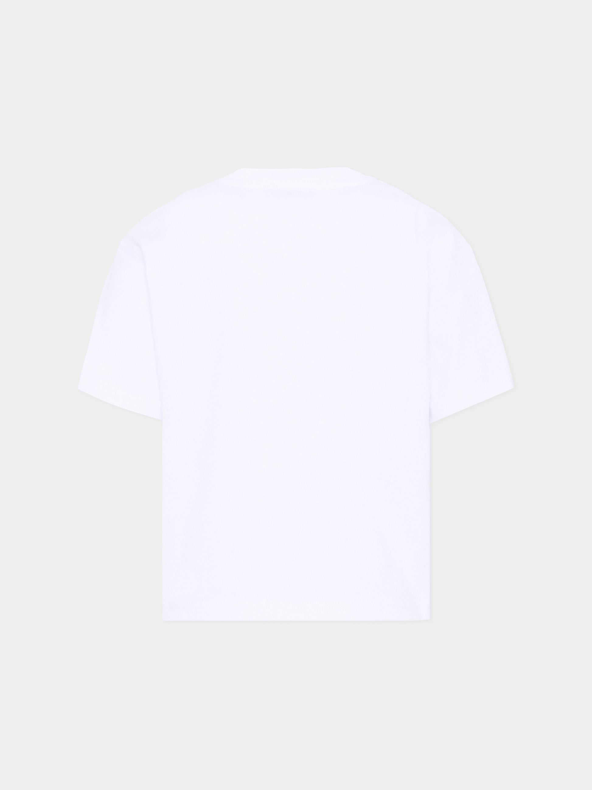 T-Shirt bianca per bambino con stampa sneakers,Lanvin Petite,N30359 10P