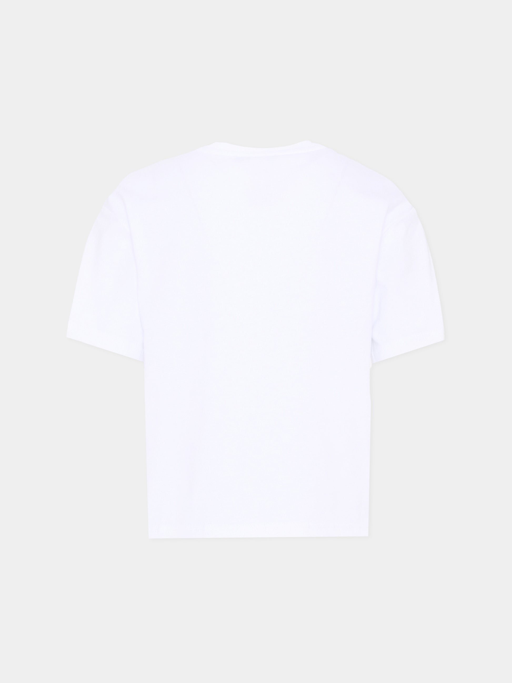 T-Shirt bianca per bambino con stampa sneakers,Lanvin Petite,N30363 10P