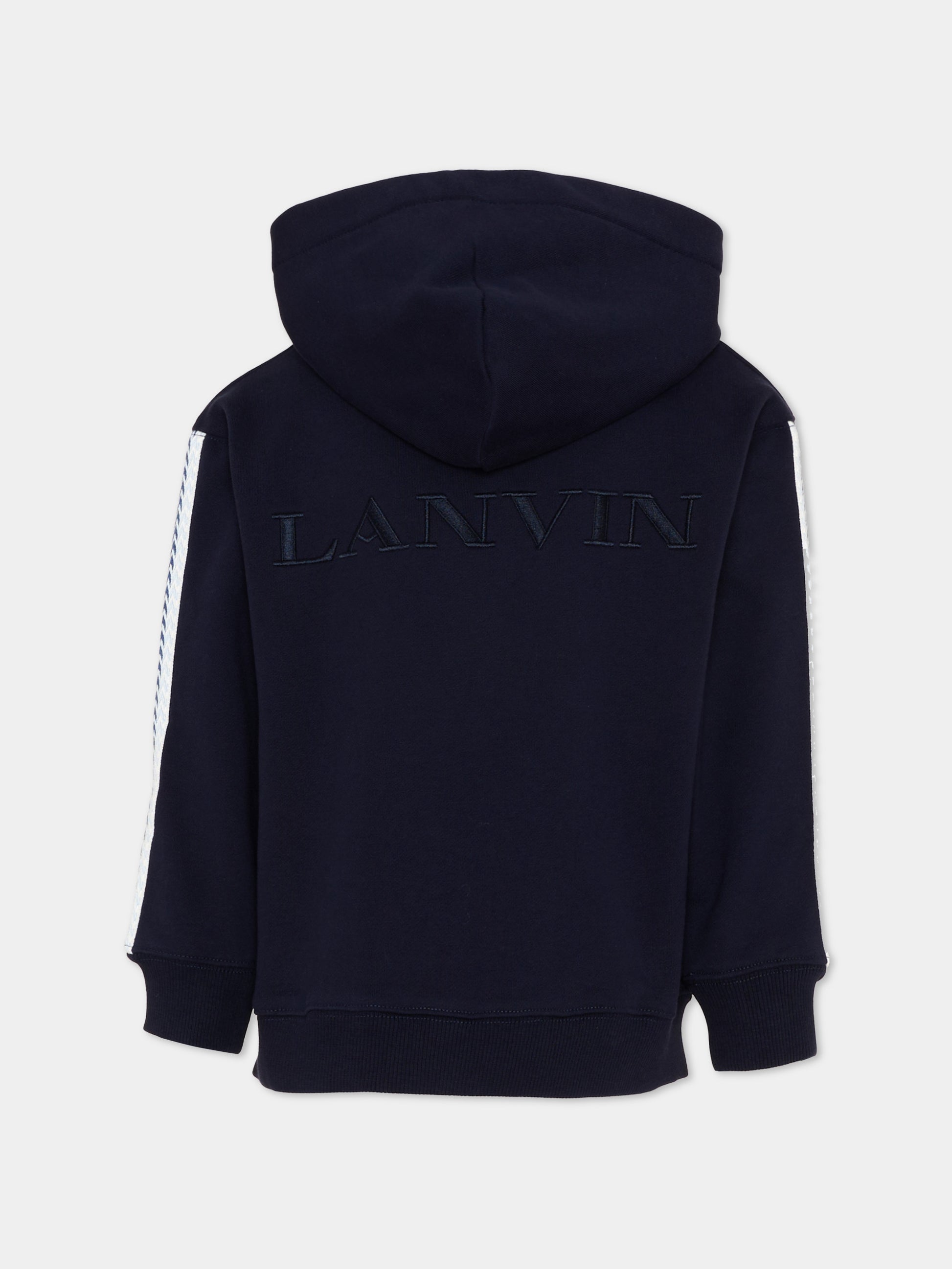 Felpa blu per bambino con logo,Lanvin Petite,N30370 855