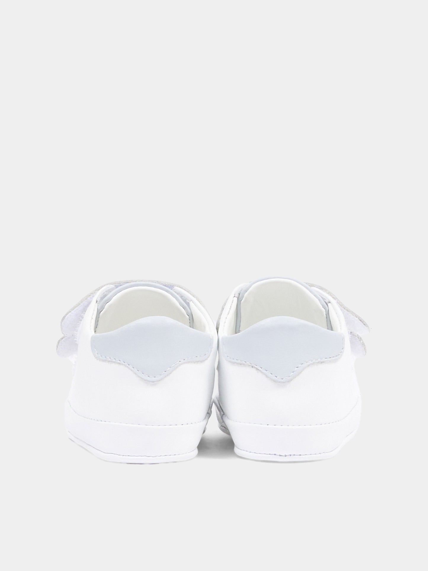 Sneakers celesti per neonato con logo,Balmain Kids,BY0556-Y0051 100CE