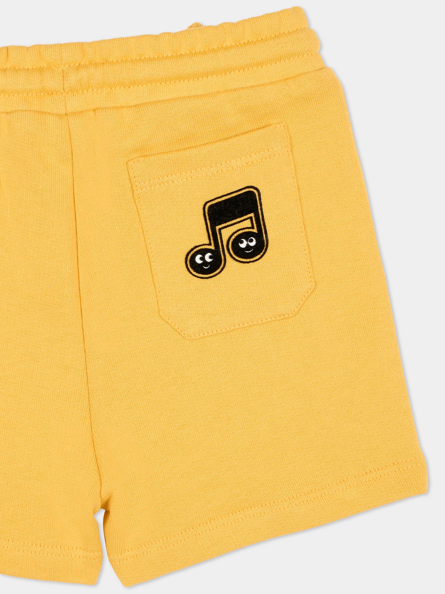 Shorts gialli per neonato con nota musicale,Stella Mccartney Kids,TY6549-Z0499 251