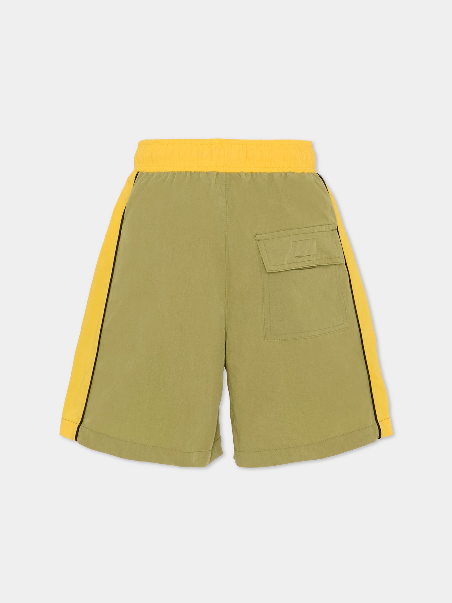 Shorts verdi per bambino con logo,Stella Mccartney Kids,TY6P09-Z3534 770