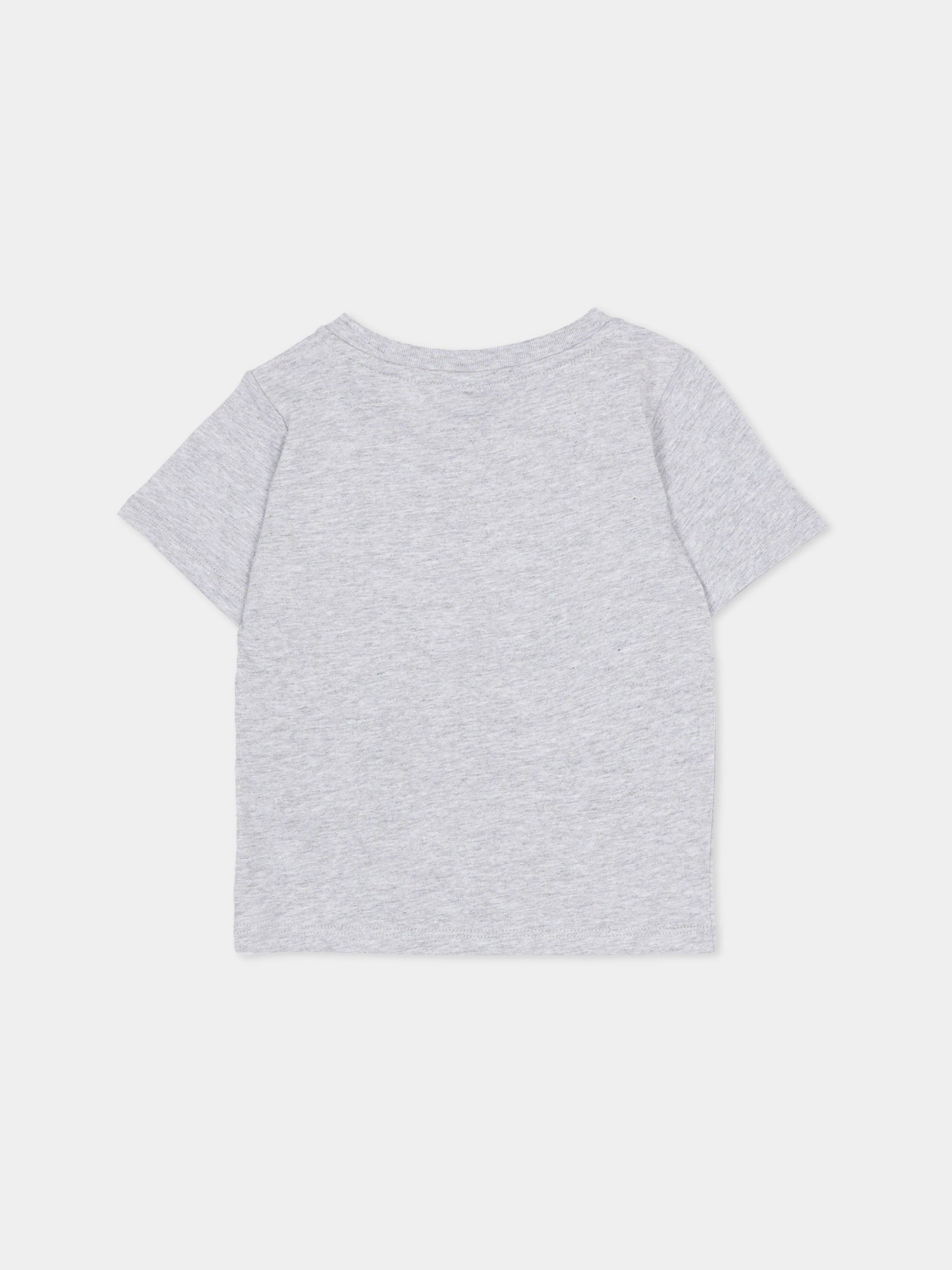 T-shirt grigia per neonato con stampa chitarra,Stella Mccartney Kids,TY8530-Z0434 807