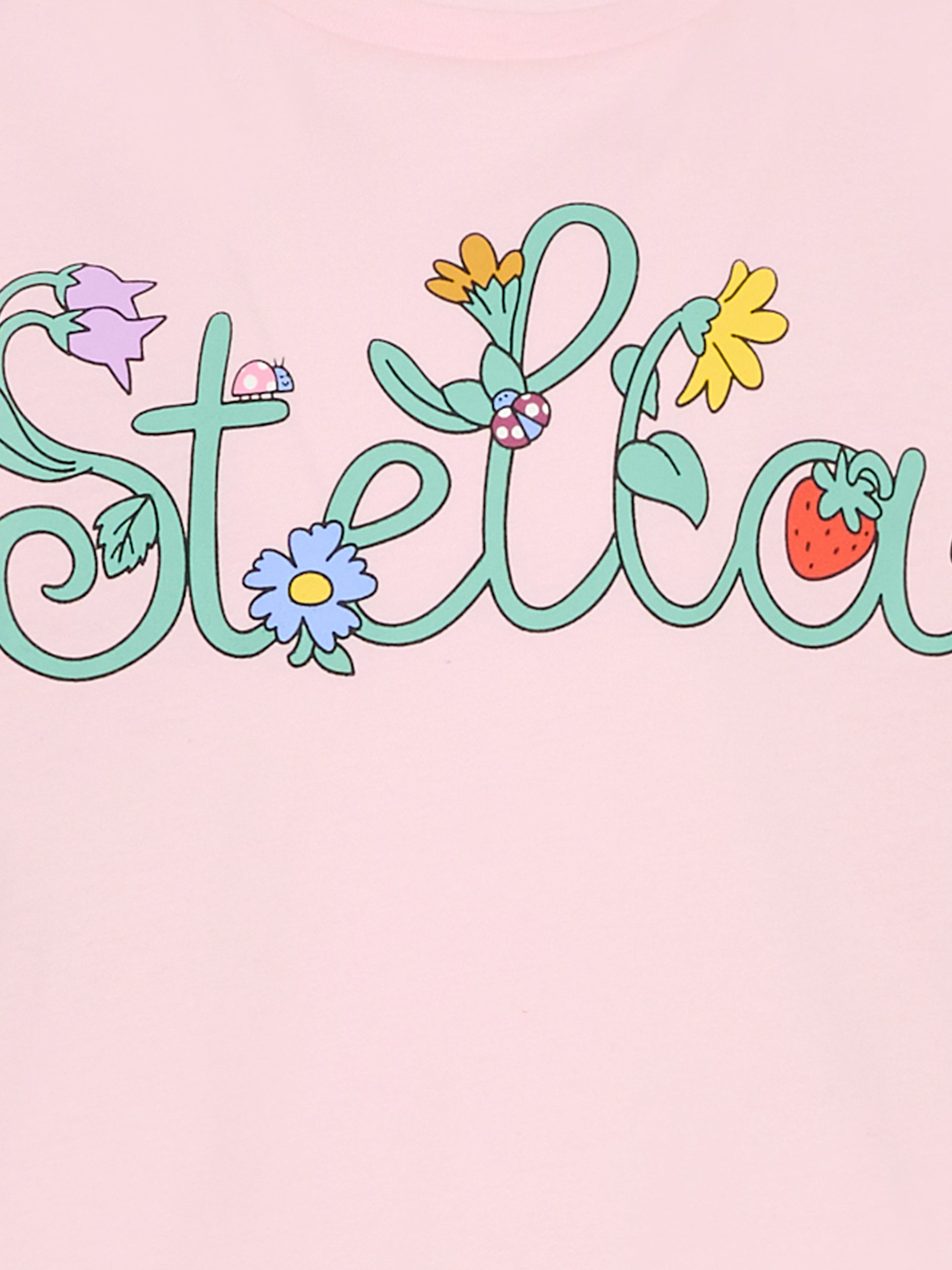 T-shirt rosa per bambina con logo,Stella Mccartney Kids,TY8A31-Z0434 51R