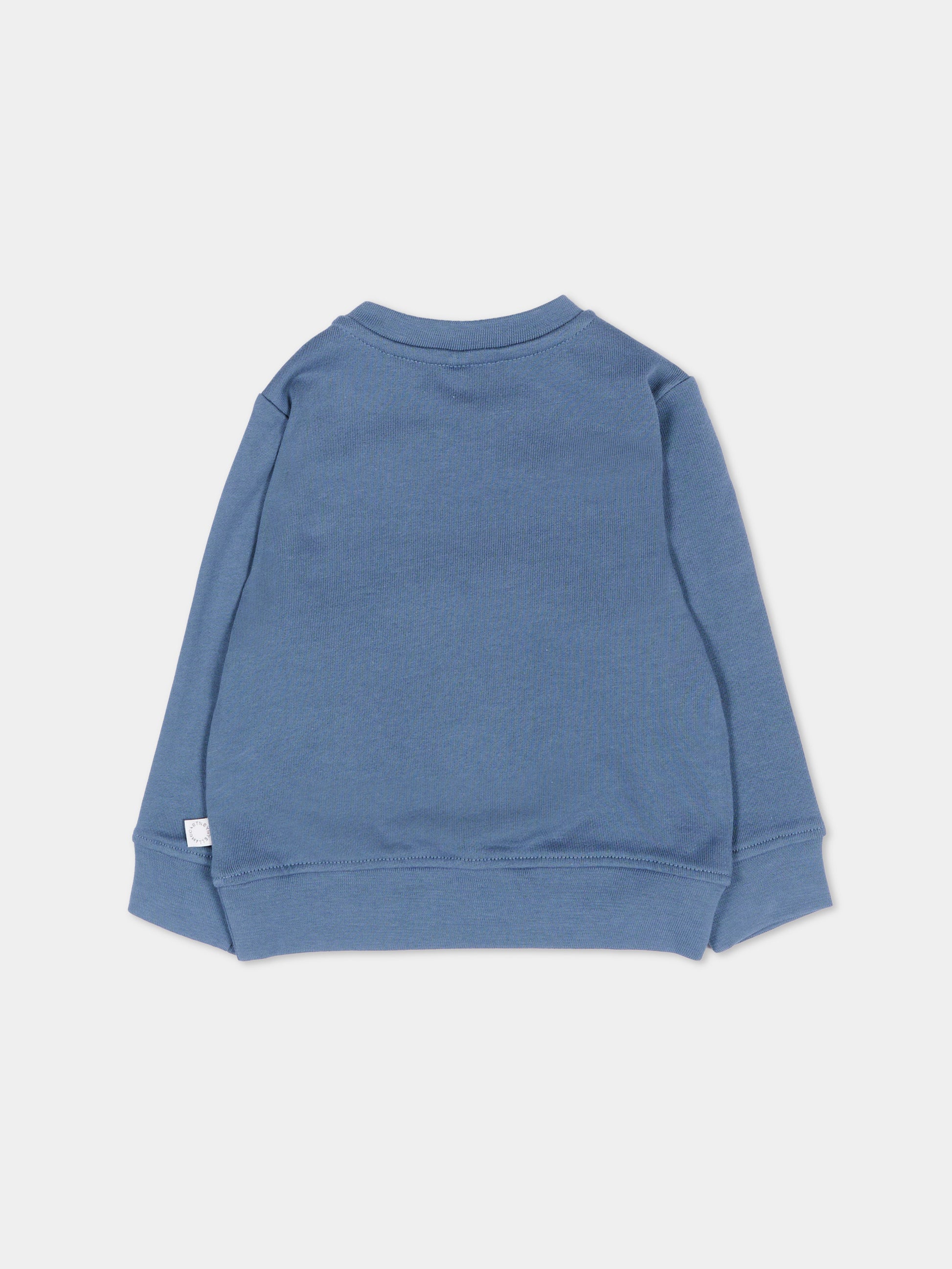 Felpa blu per neonato con balena,Stella Mccartney Kids,TY4570-Z3409 61B