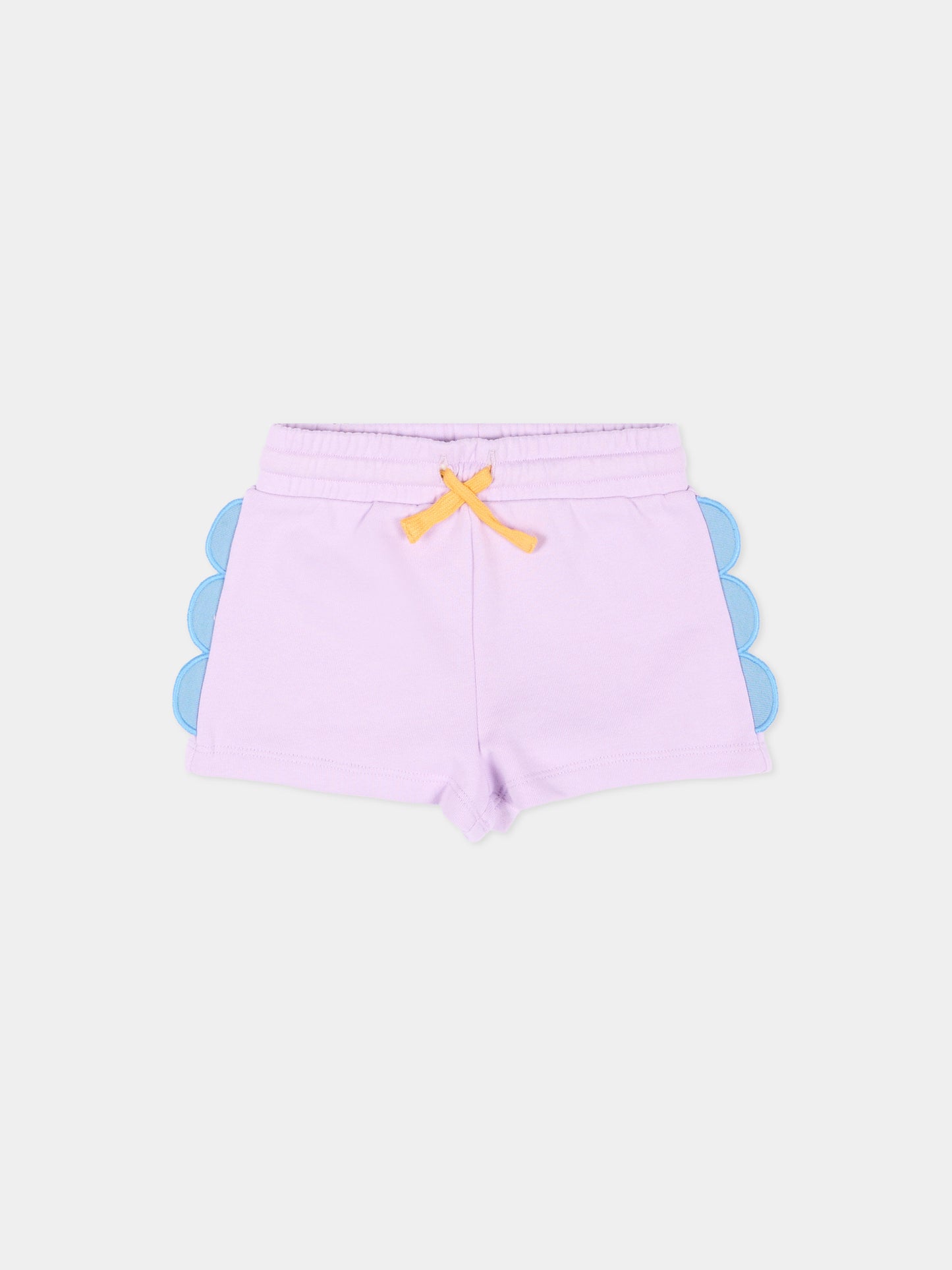 Shorts sportivi lilla per neonata,Stella Mccartney Kids,TY6059-Z3409 539