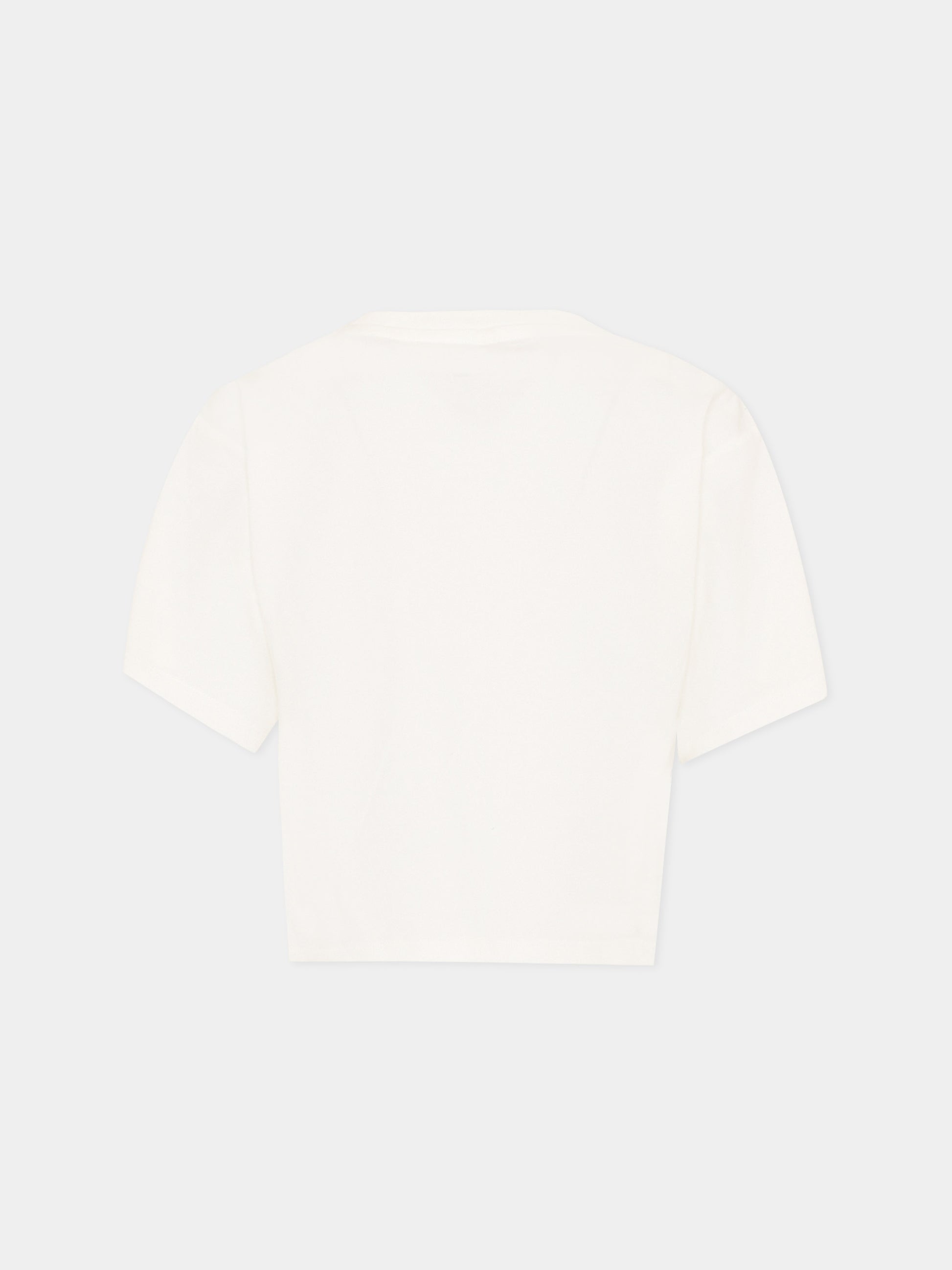 T-shirt avorio per bambina con tulipano,Stella Mccartney Kids,TY8B21-Z0434 101