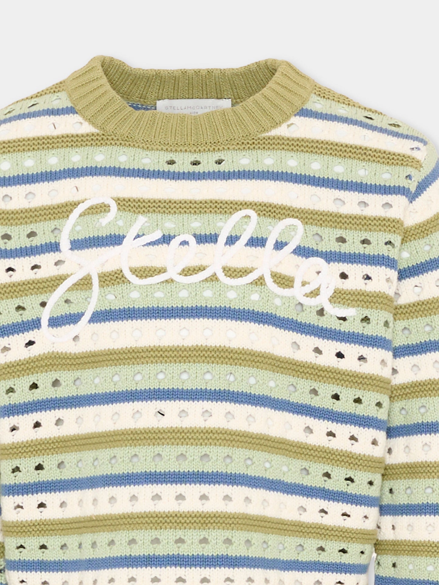 Maglione multicolor per bambina con logo,Stella Mccartney Kids,TY9A40-Z1876 999