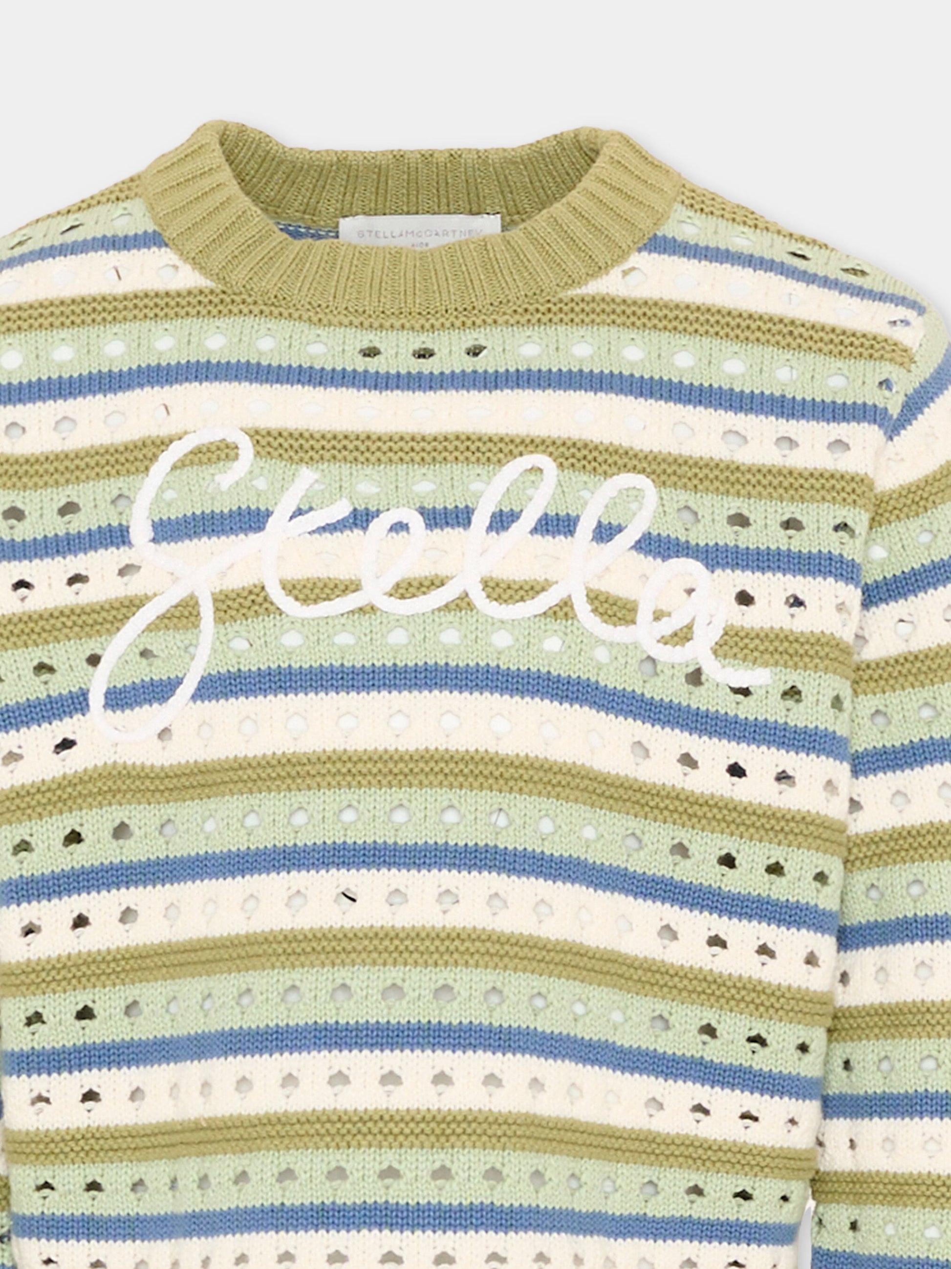 Maglione multicolor per bambina con logo,Stella Mccartney Kids,TY9A40-Z1876 999