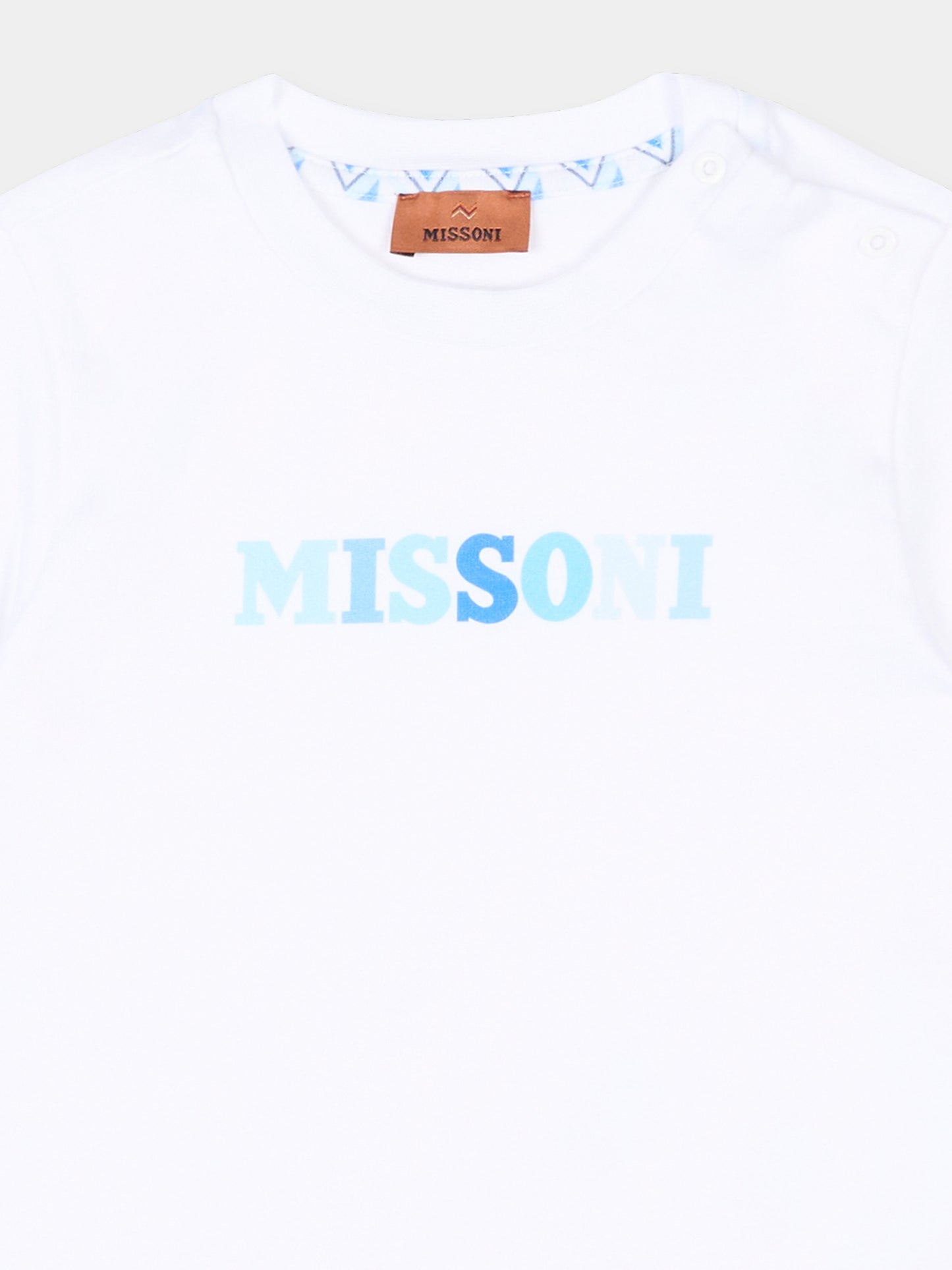 T-Shirt bianca Missoni per neonata,Missoni,MY8511-Z3672 100AZ