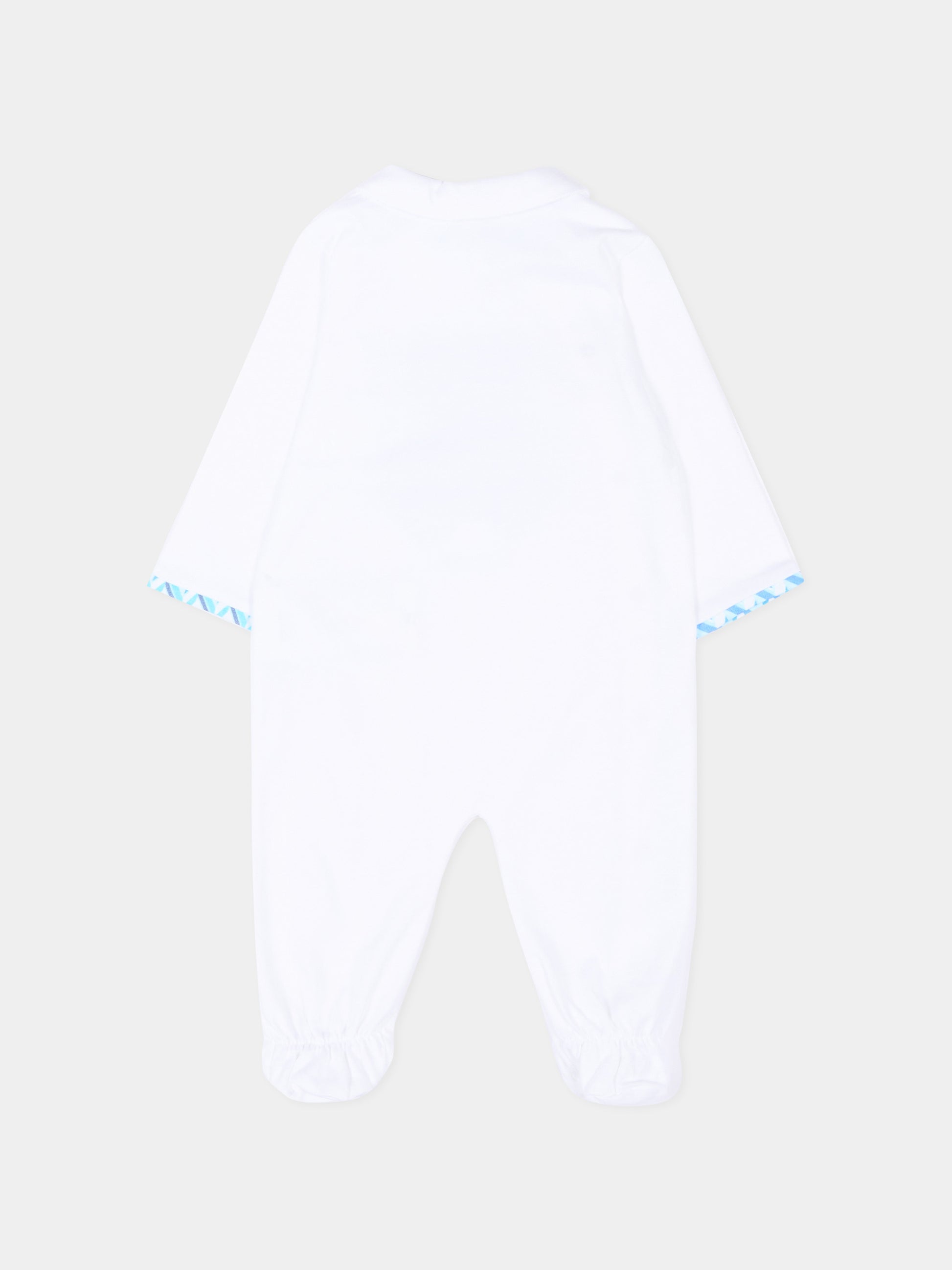 Set tutina bianco per neonato con motivo chevron,Missoni,MYB520-Z3672 100AZ