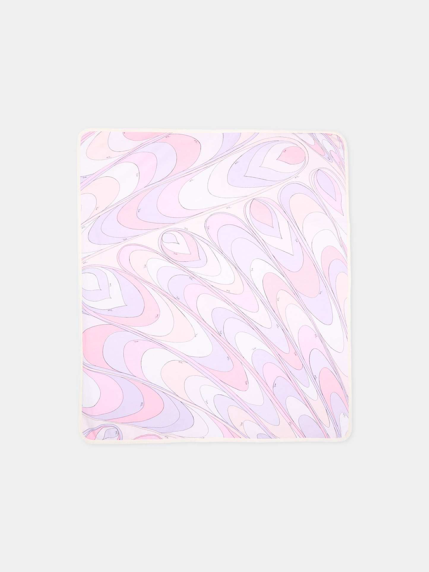 Coperta lilla per neonata con motivi astratti,Emilio Pucci Junior,PY0010-Z3688 508LI