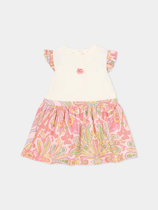 Vestito avorio per neonata con Pegso,Etro,GY1021-P0587 102RS