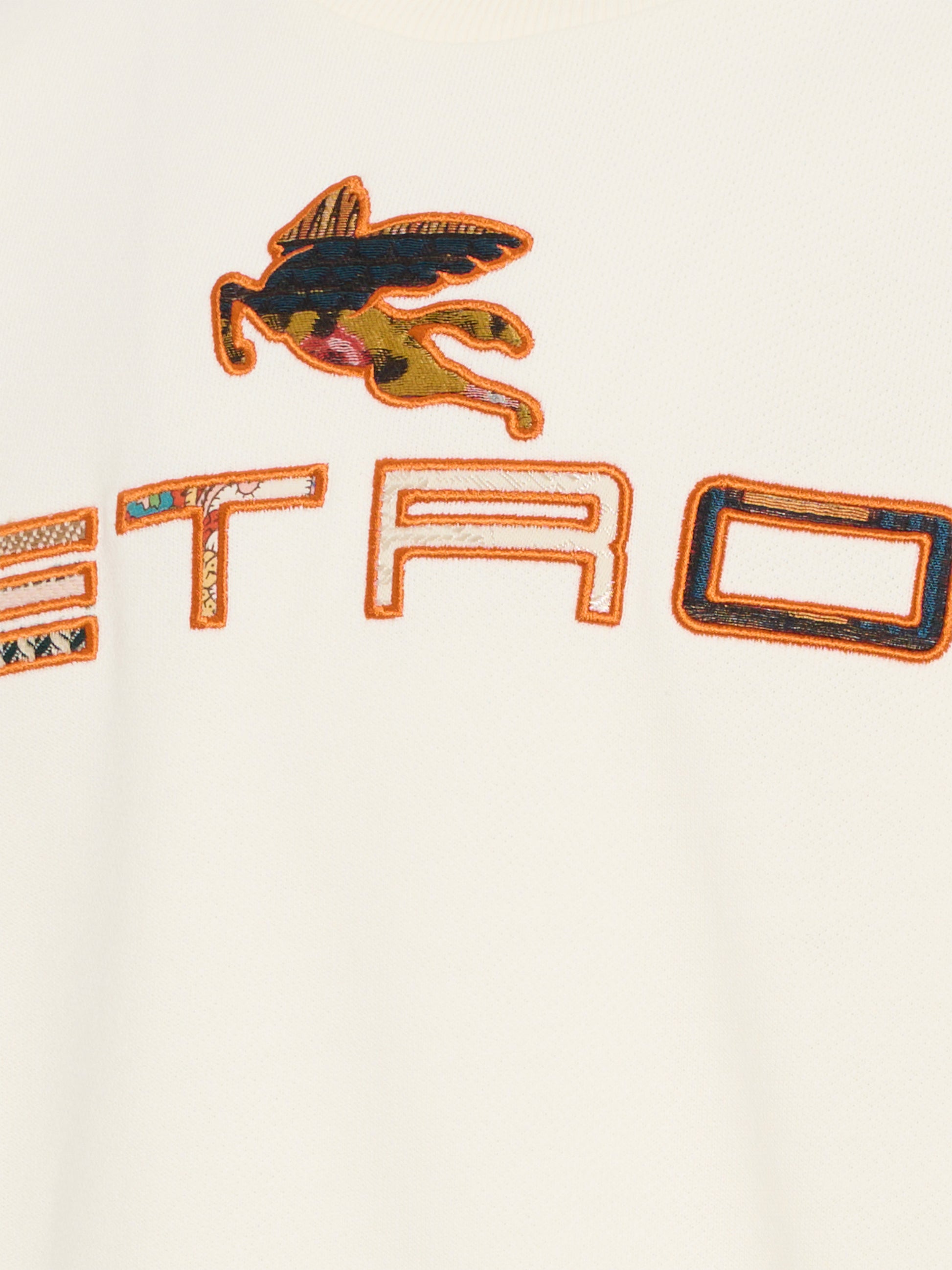 Felpa avorio per bambini con Pegaso,Etro,GY4P50-Z3183 102