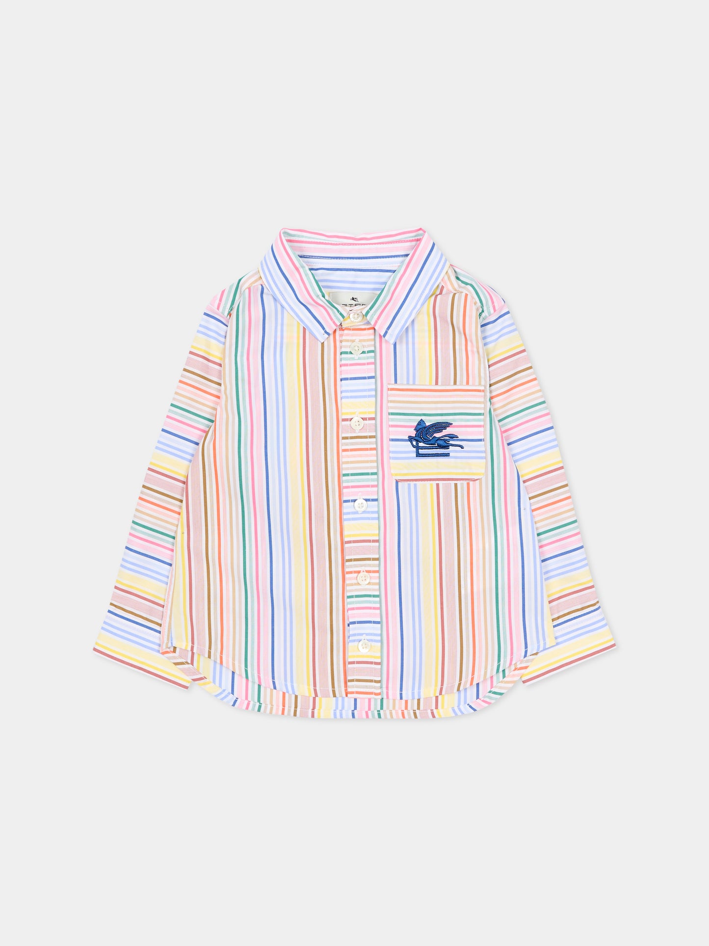 Camicia multicolor per neonato con Pegaso,Etro,GY5500-Z3654 101RO