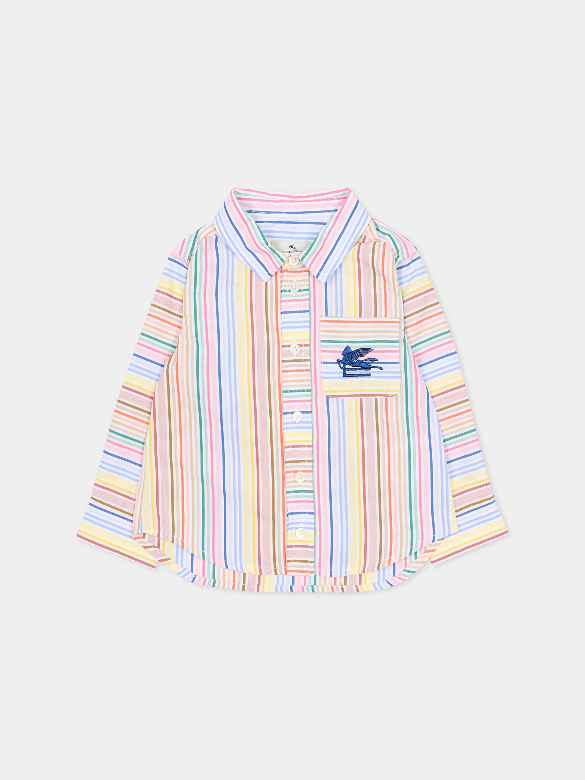 Camicia multicolor per neonato con Pegaso,Etro,GY5500-Z3654 101RO