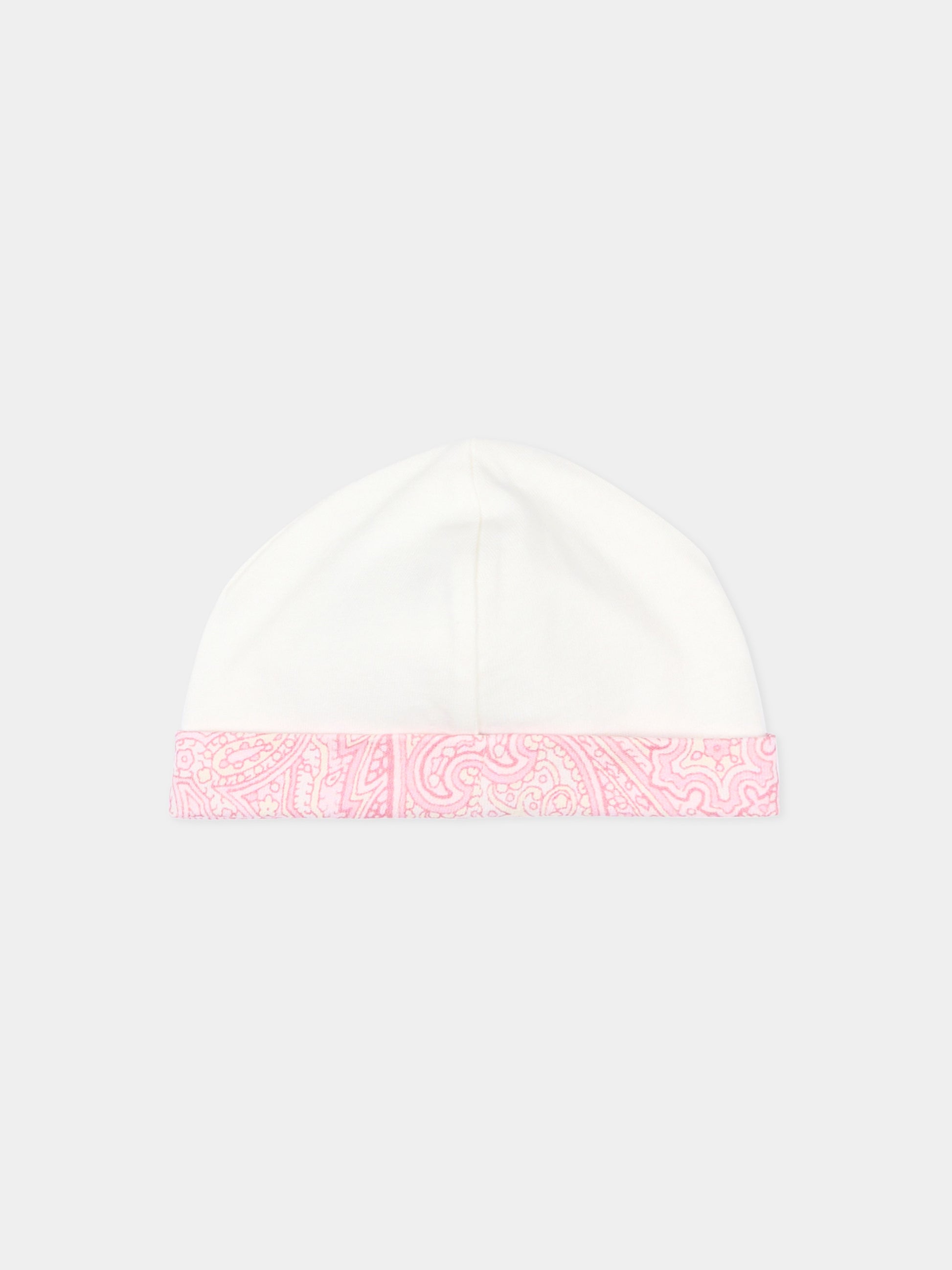 Set tutina rosa per neonata con stampa paisley e logo,Etro,GYB530-Z3771 502