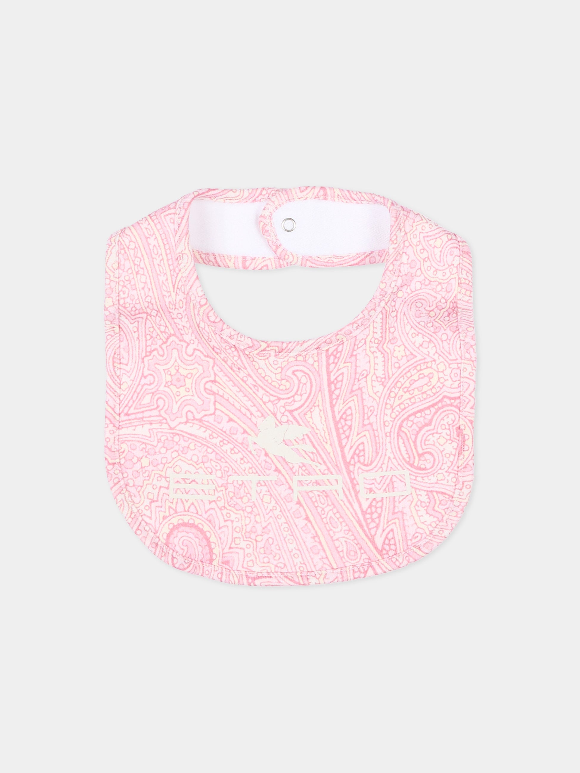 Set tutina rosa per neonata con stampa paisley e logo,Etro,GYB530-Z3771 502